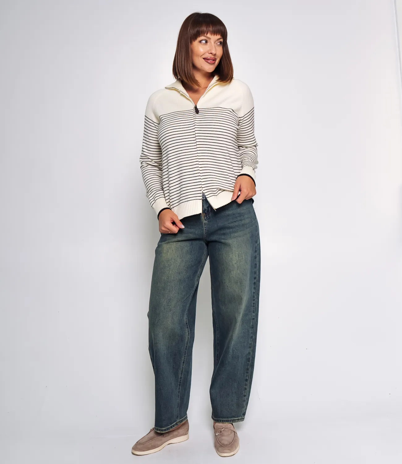 Джемпер #КТ3021 (1), кремовый - фото 4