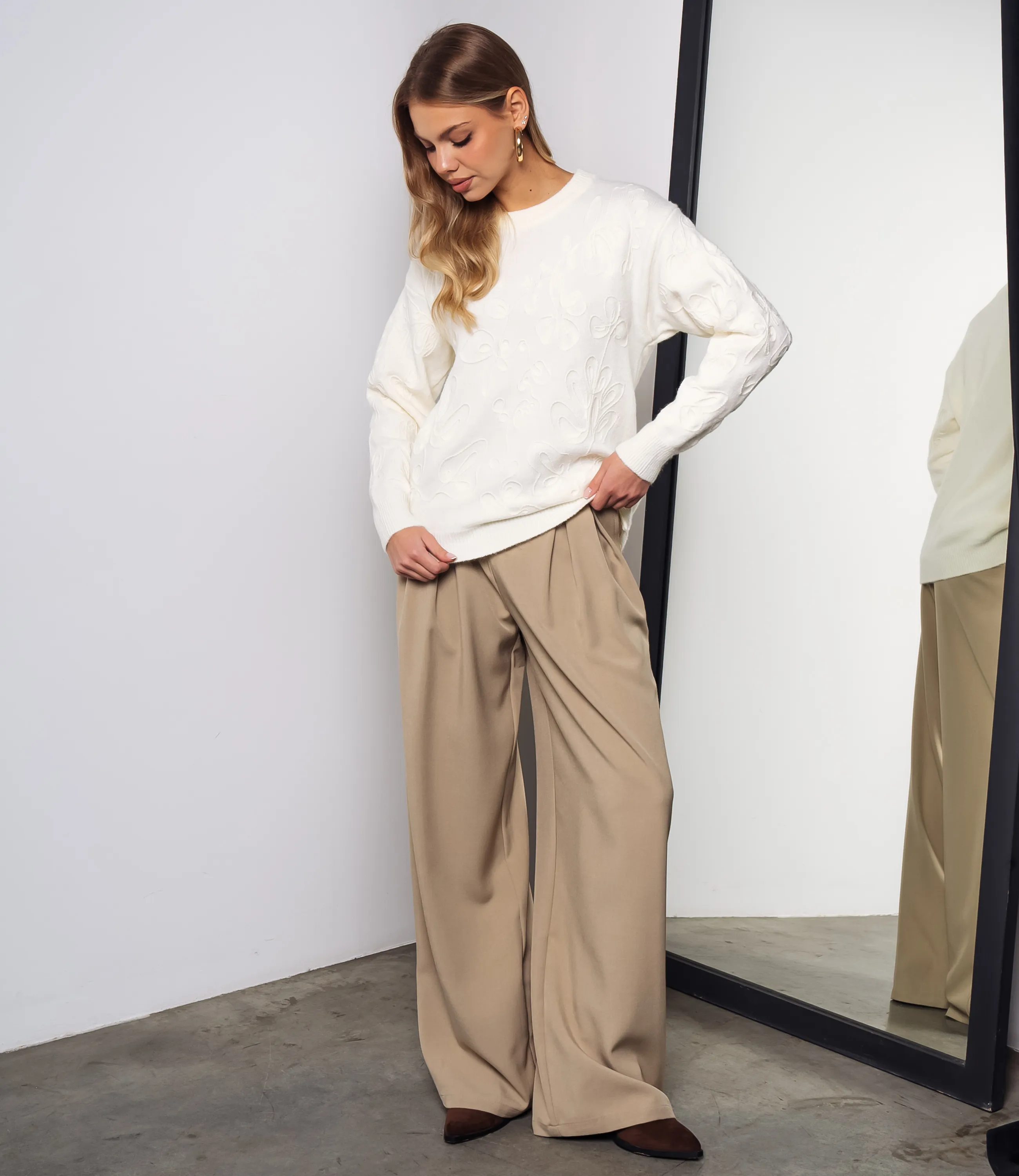 Джемпер #КТ818 (6), молочный - фото 4