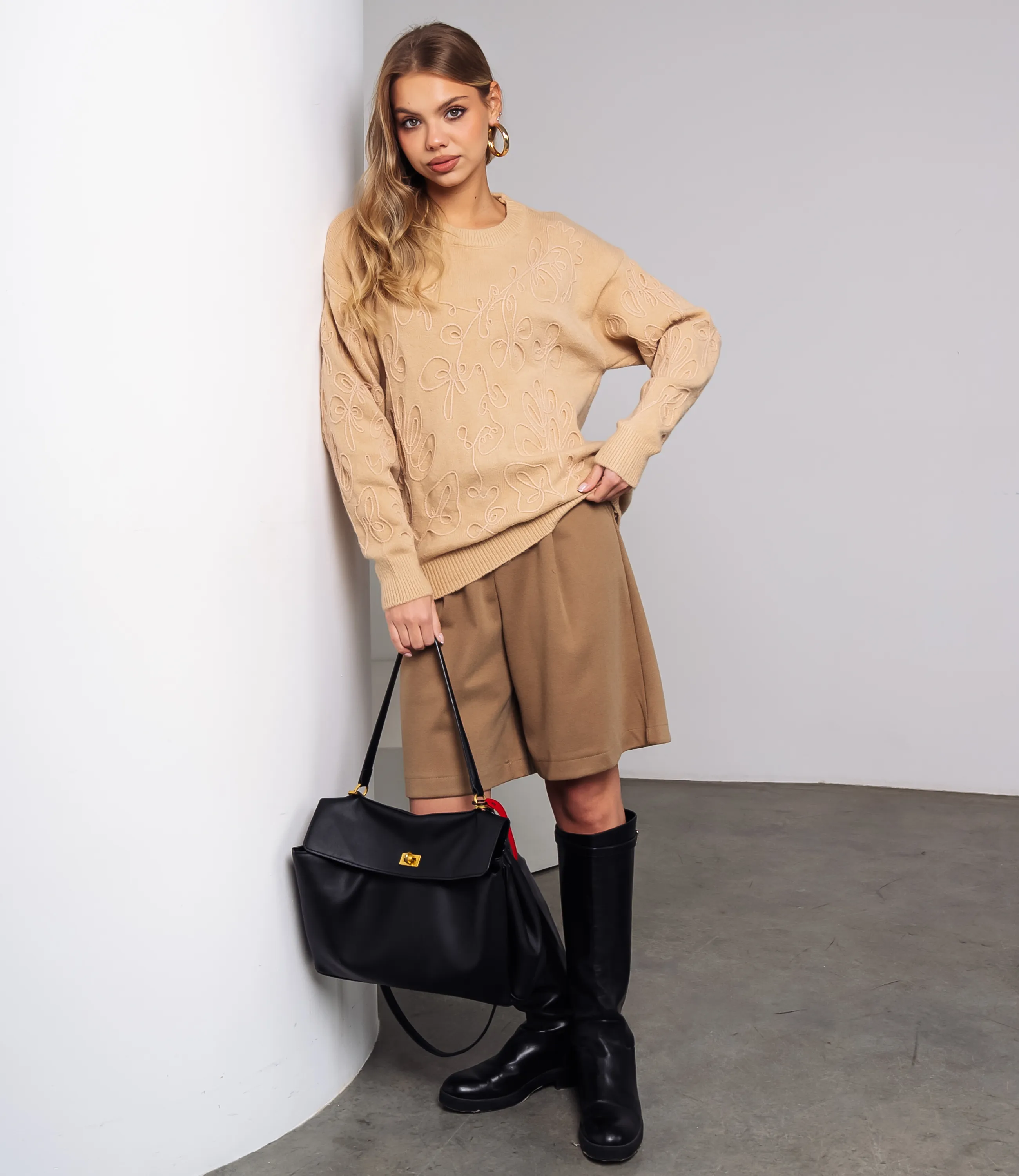 Джемпер #КТ818 (6), бежевый - фото 4