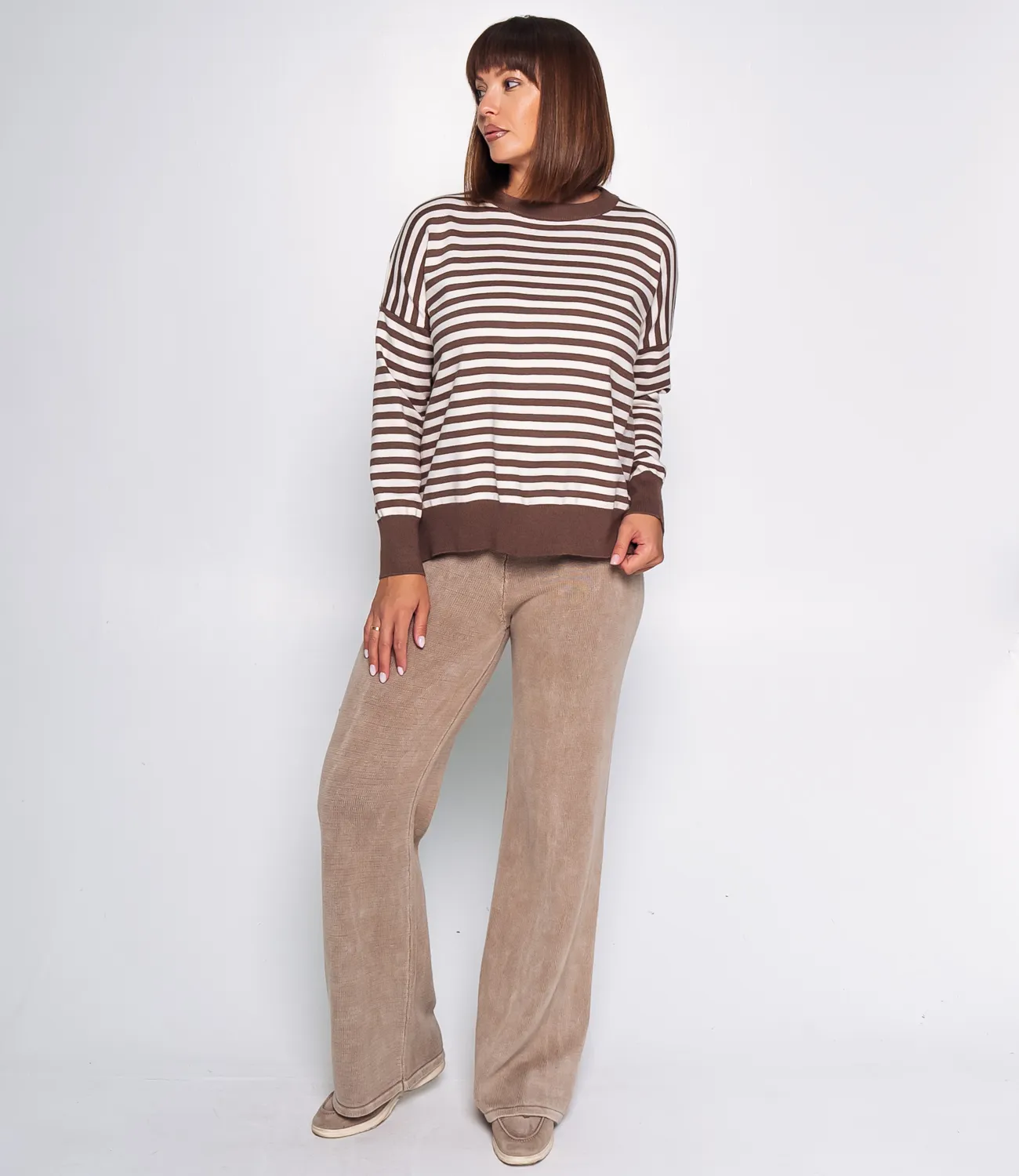 Джемпер #КТ8650, коричневый - фото 4