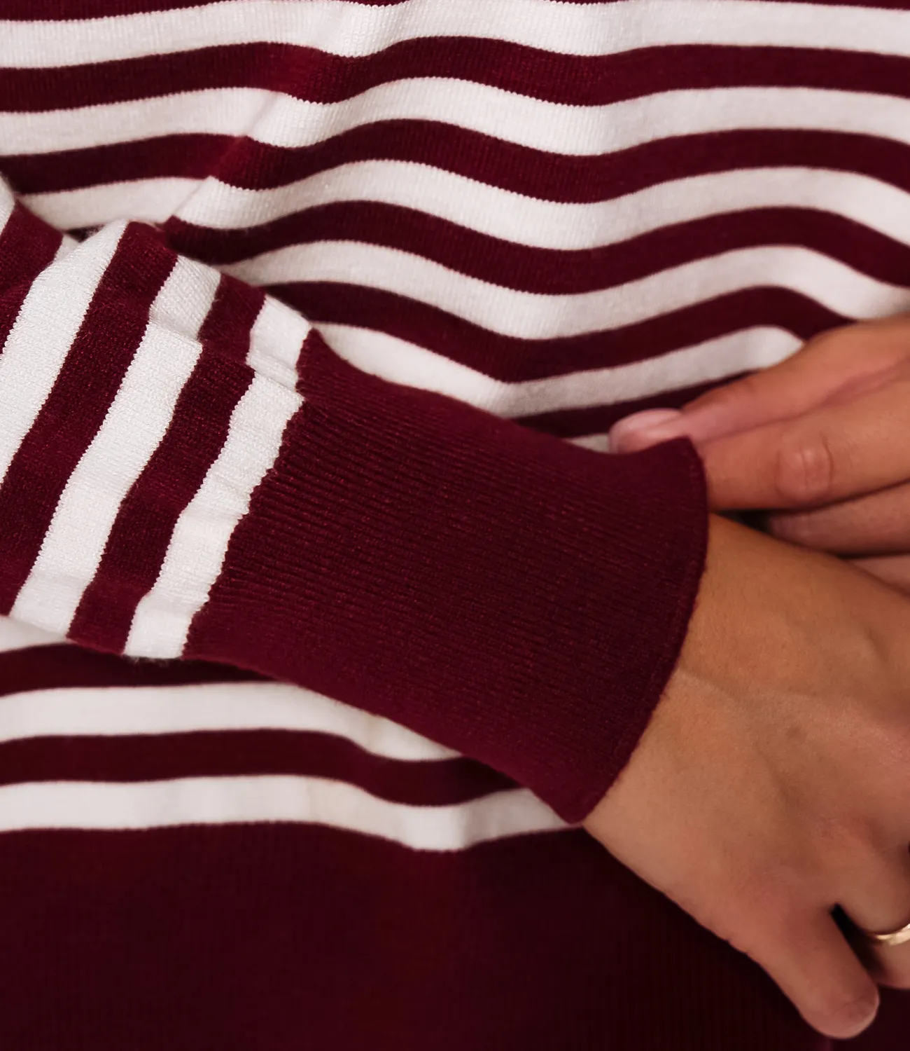 Джемпер #КТ8650, бордовый - фото 5