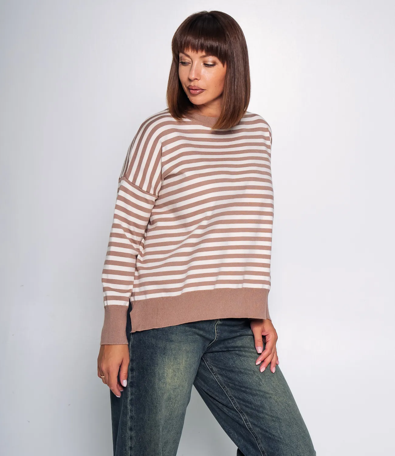 Джемпер #КТ8650, капучино - фото 2