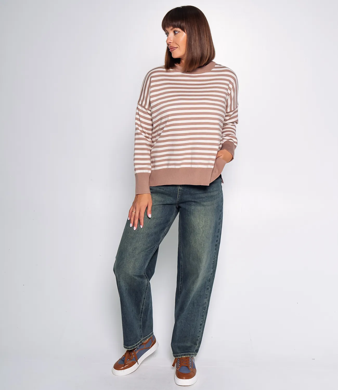 Джемпер #КТ8650, капучино - фото 4