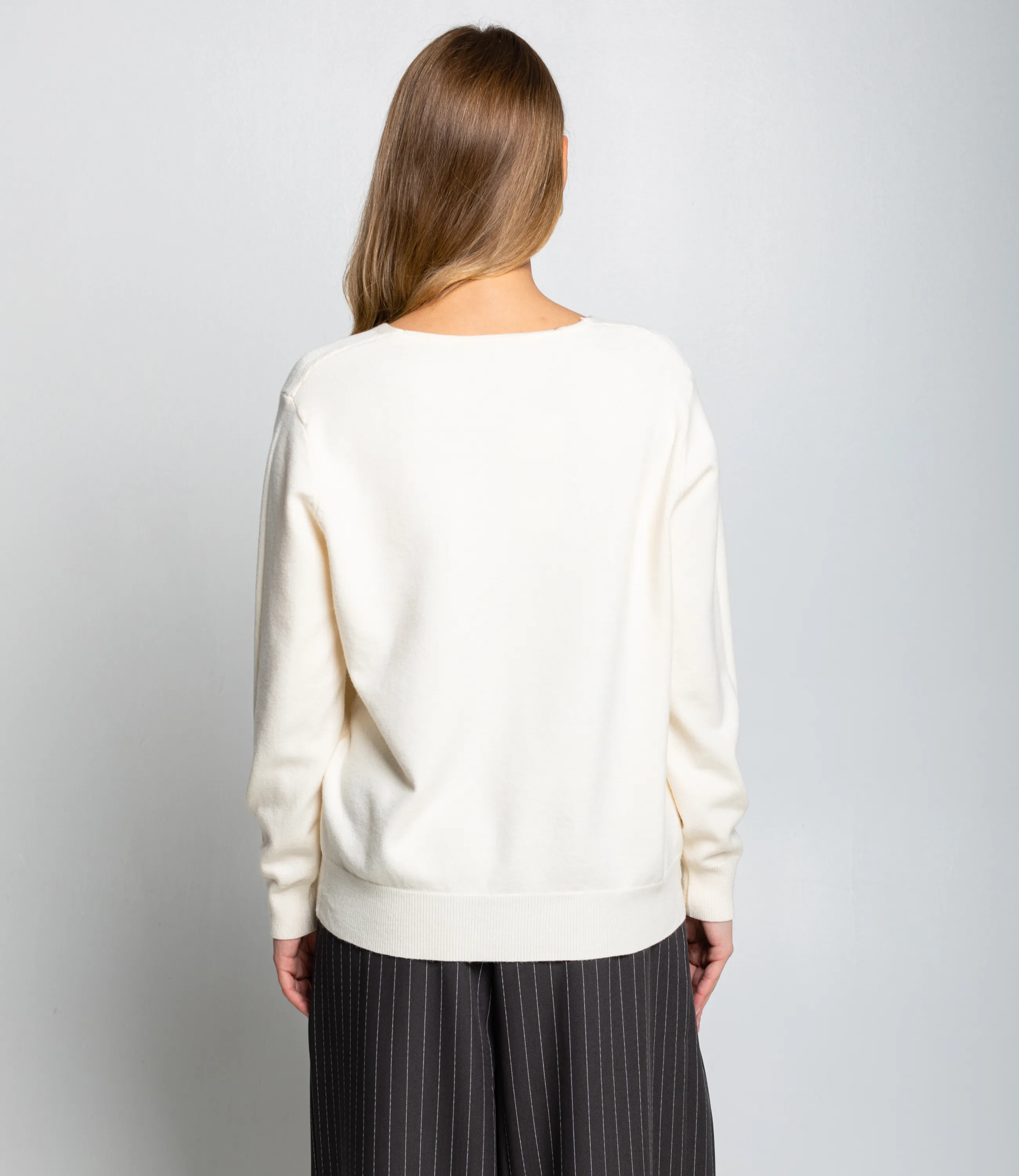 Джемпер #КТ8208, кремовый - фото 3