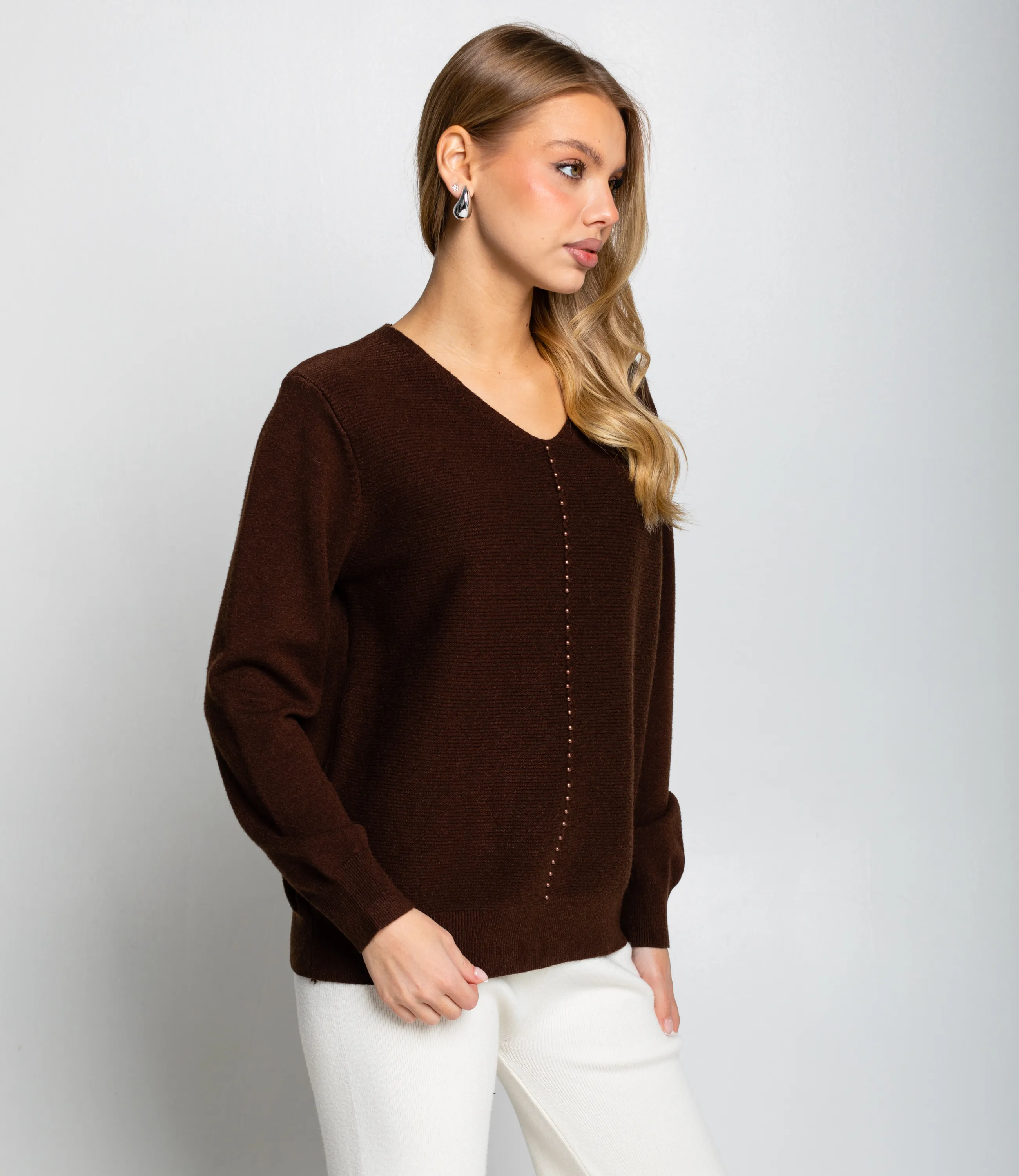 Джемпер #КТ8208, шоколадный - фото 2