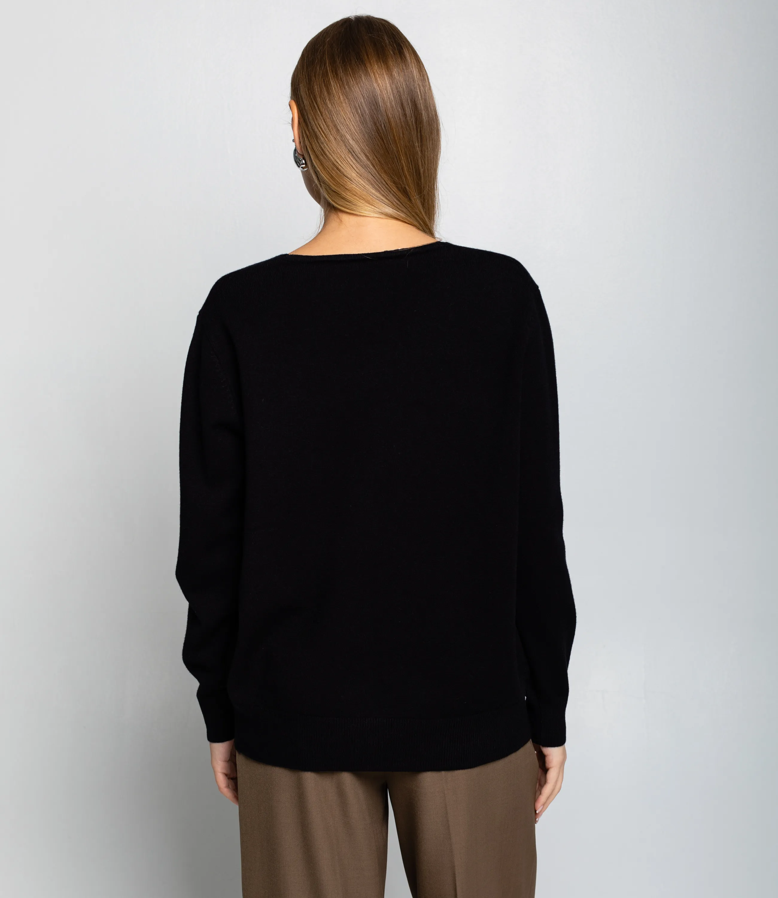 Джемпер #КТ8208, чёрный - фото 3