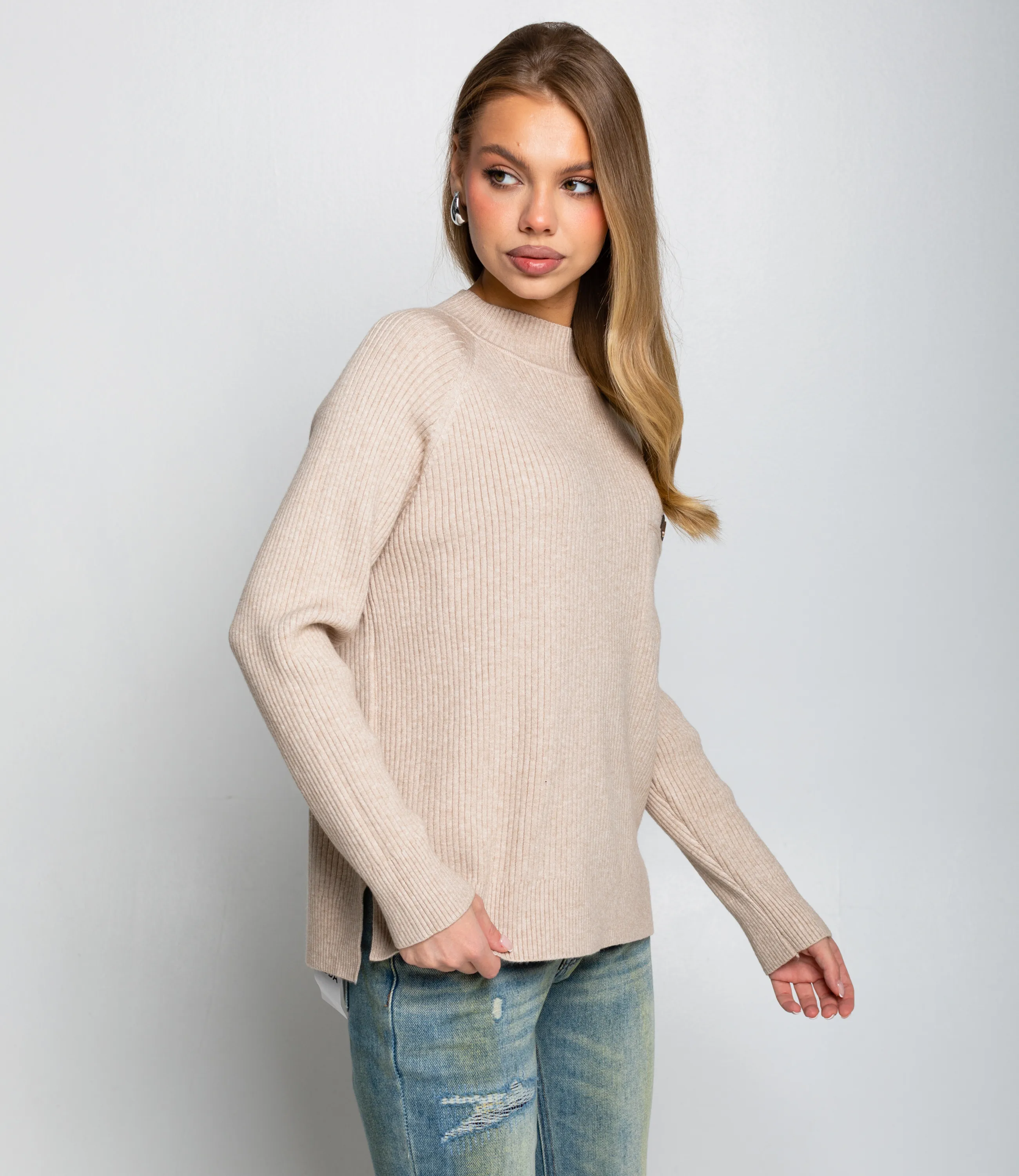 Джемпер #КТ8210, бежевый - фото 2