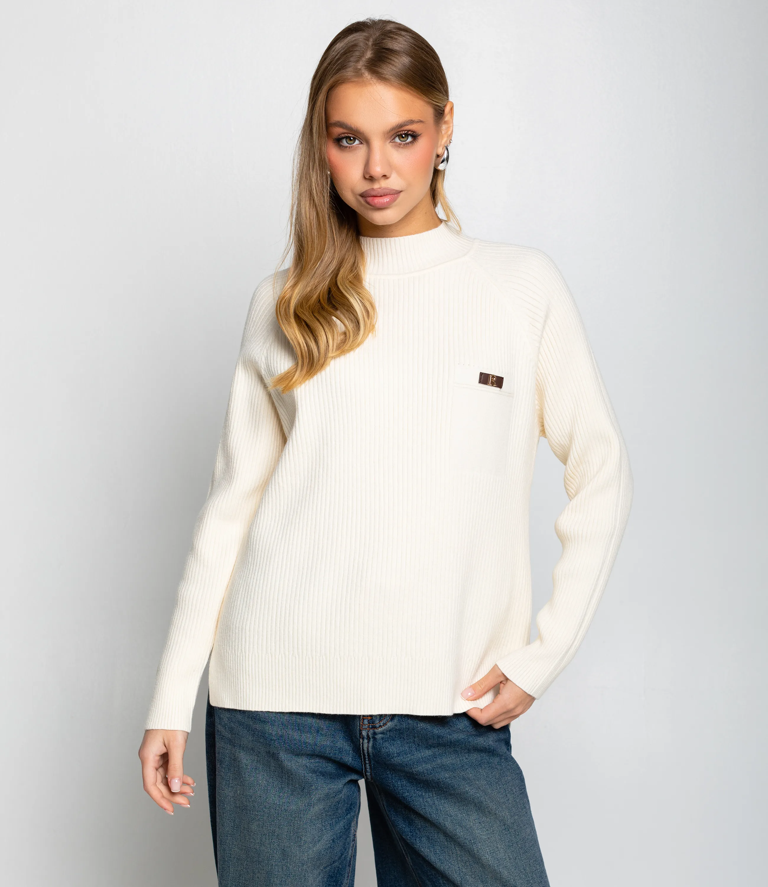 Джемпер #КТ8210, кремовый - фото 1