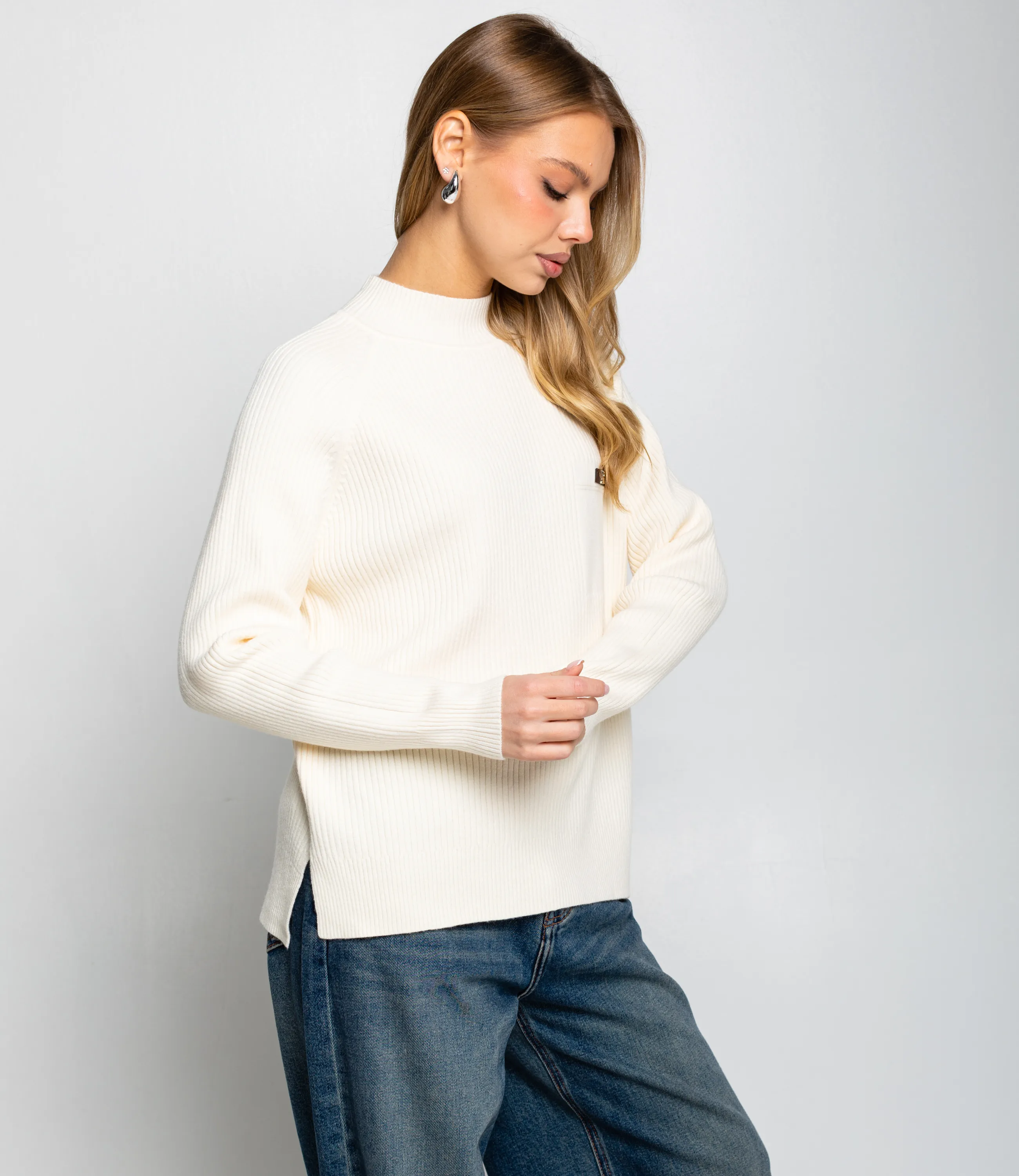 Джемпер #КТ8210, кремовый - фото 2