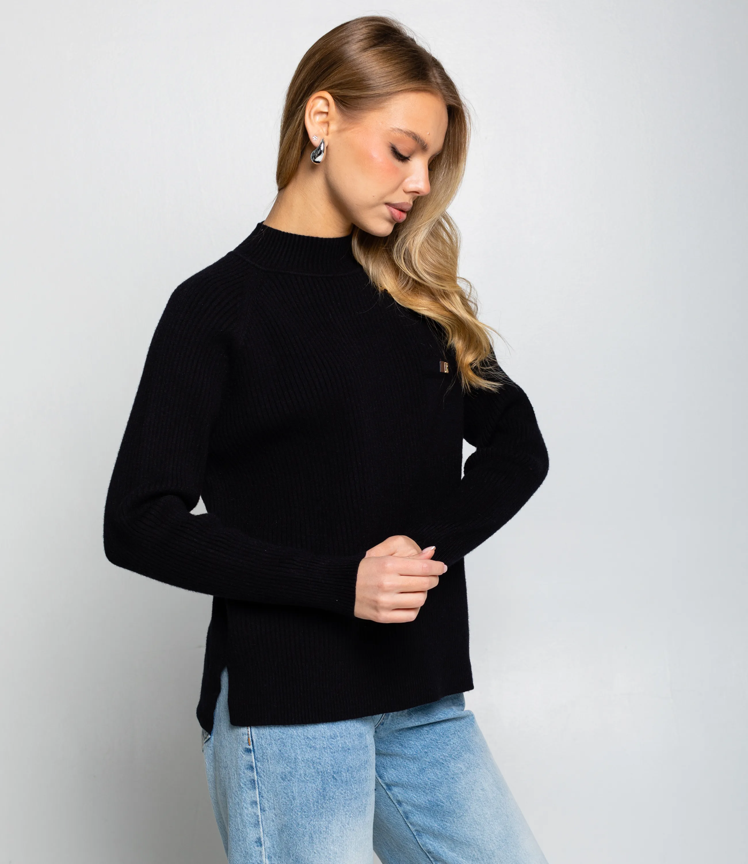 Джемпер #КТ8210, чёрный - фото 2