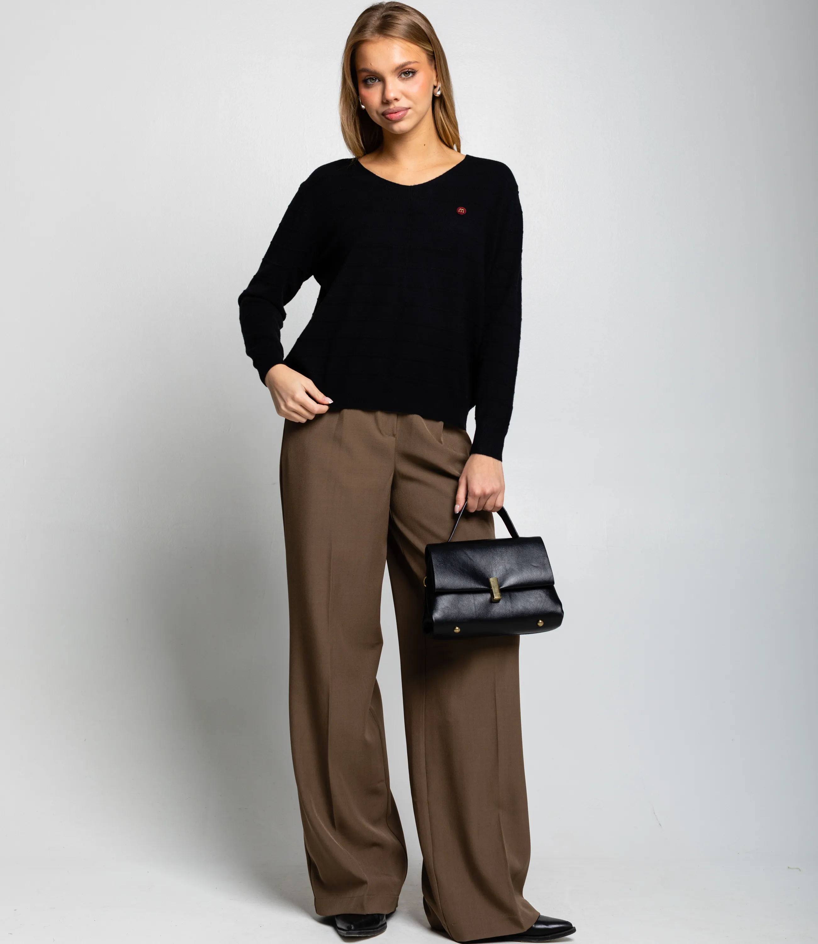 Джемпер #КТ20801, чёрный - фото 4