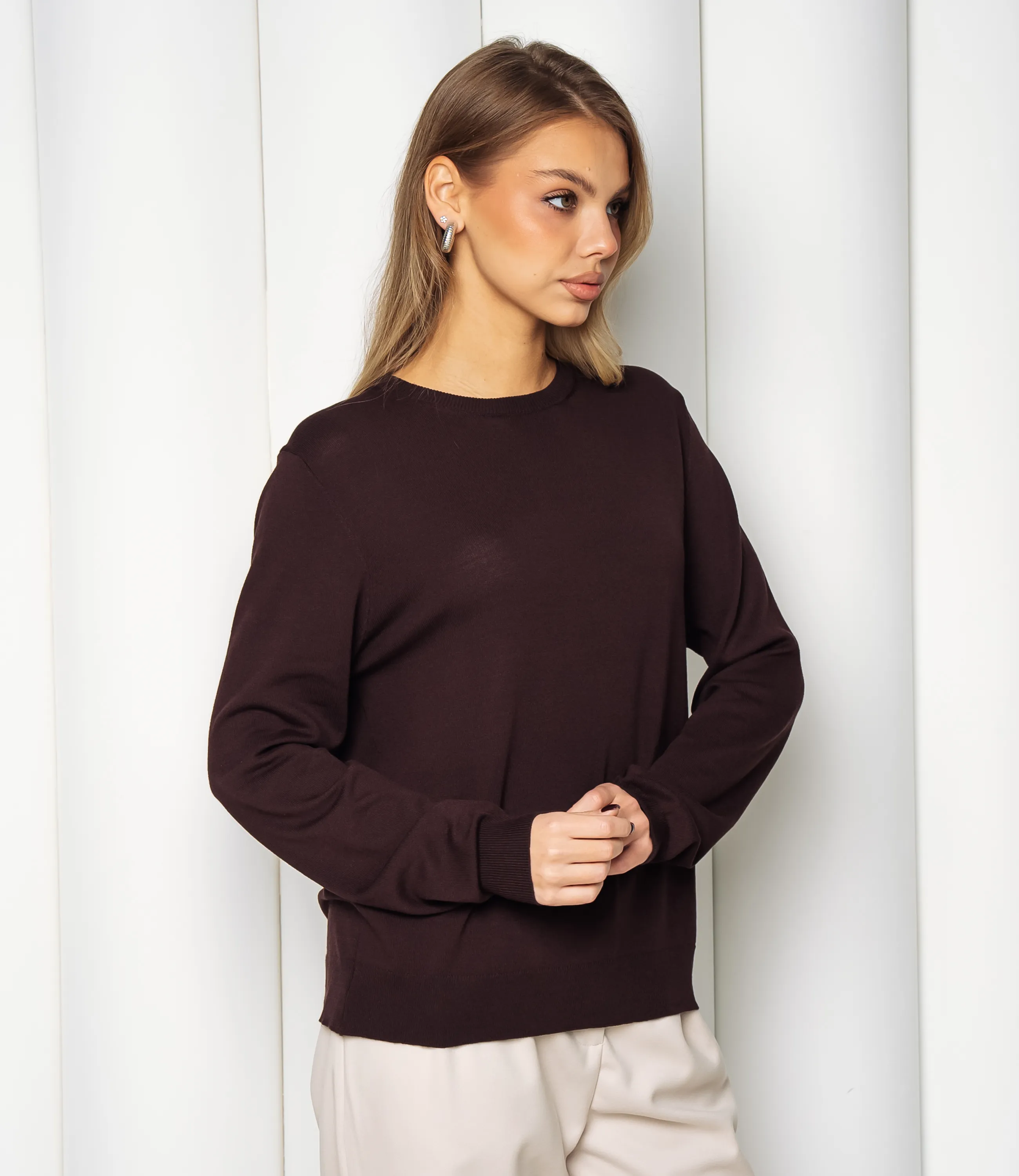 Джемпер #ОКТ125002, шоколадный - фото 2