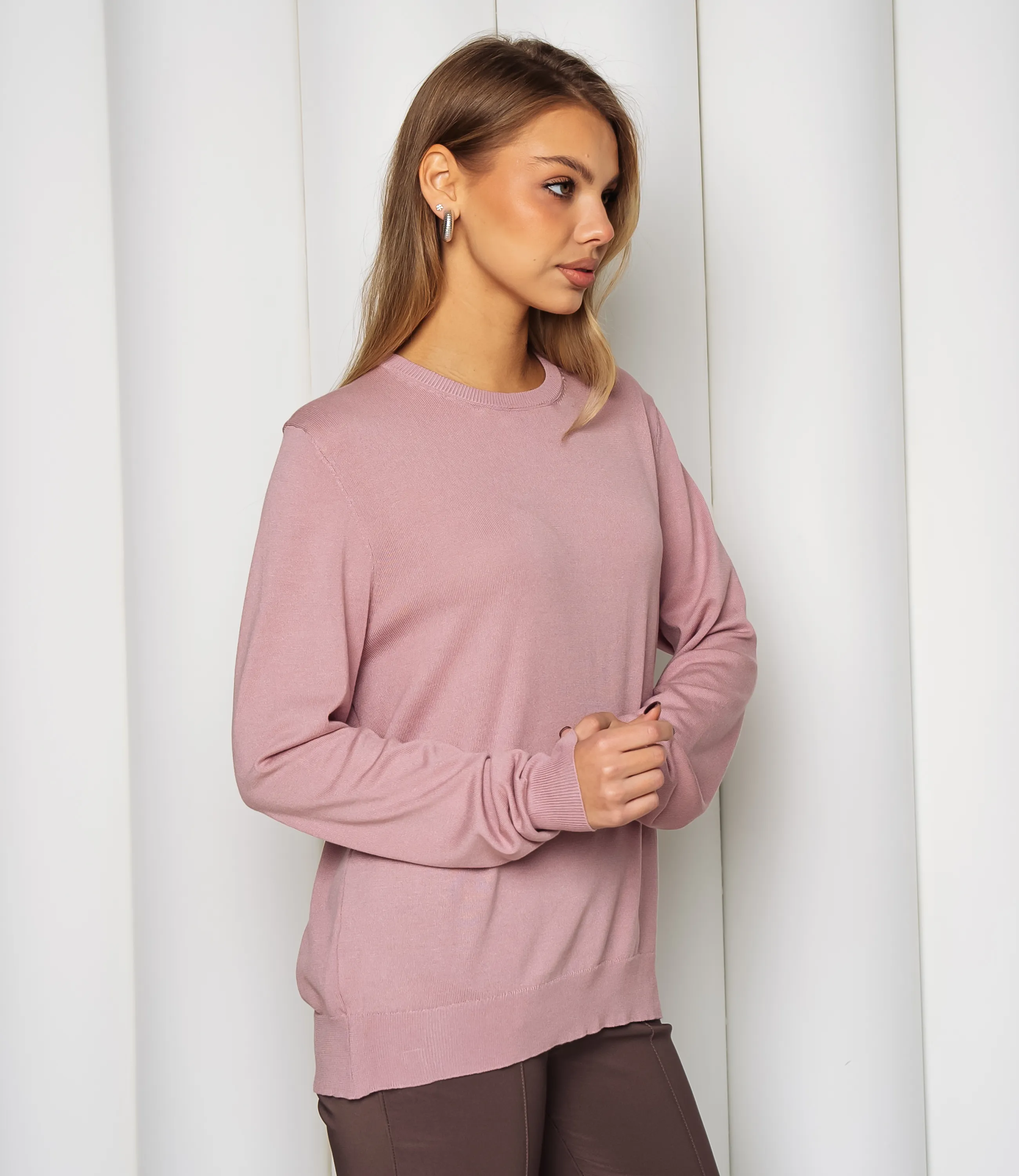 Джемпер #ОКТ125002, пудровый - фото 2