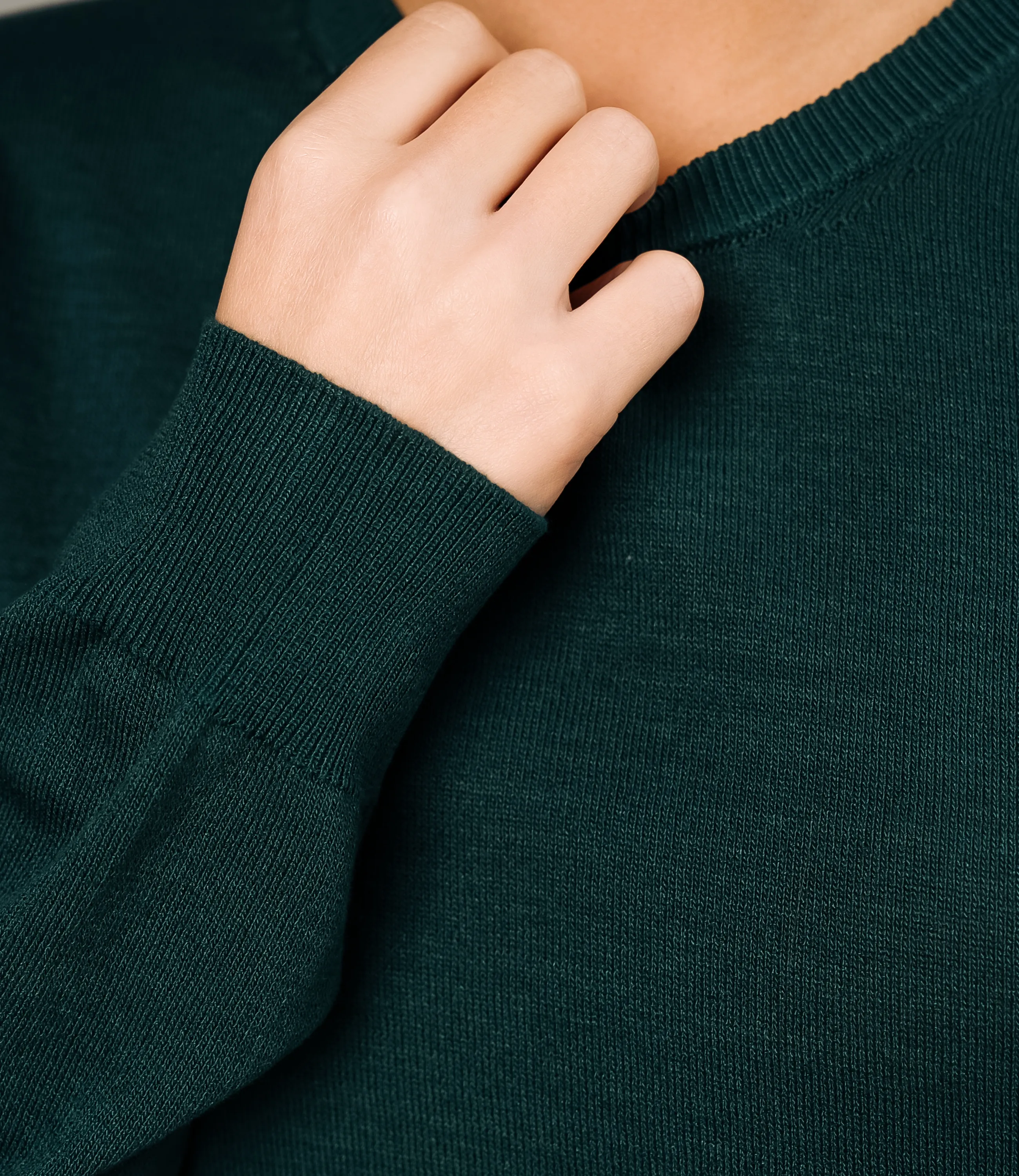 Джемпер #ОКТ125002, изумрудный - фото 5