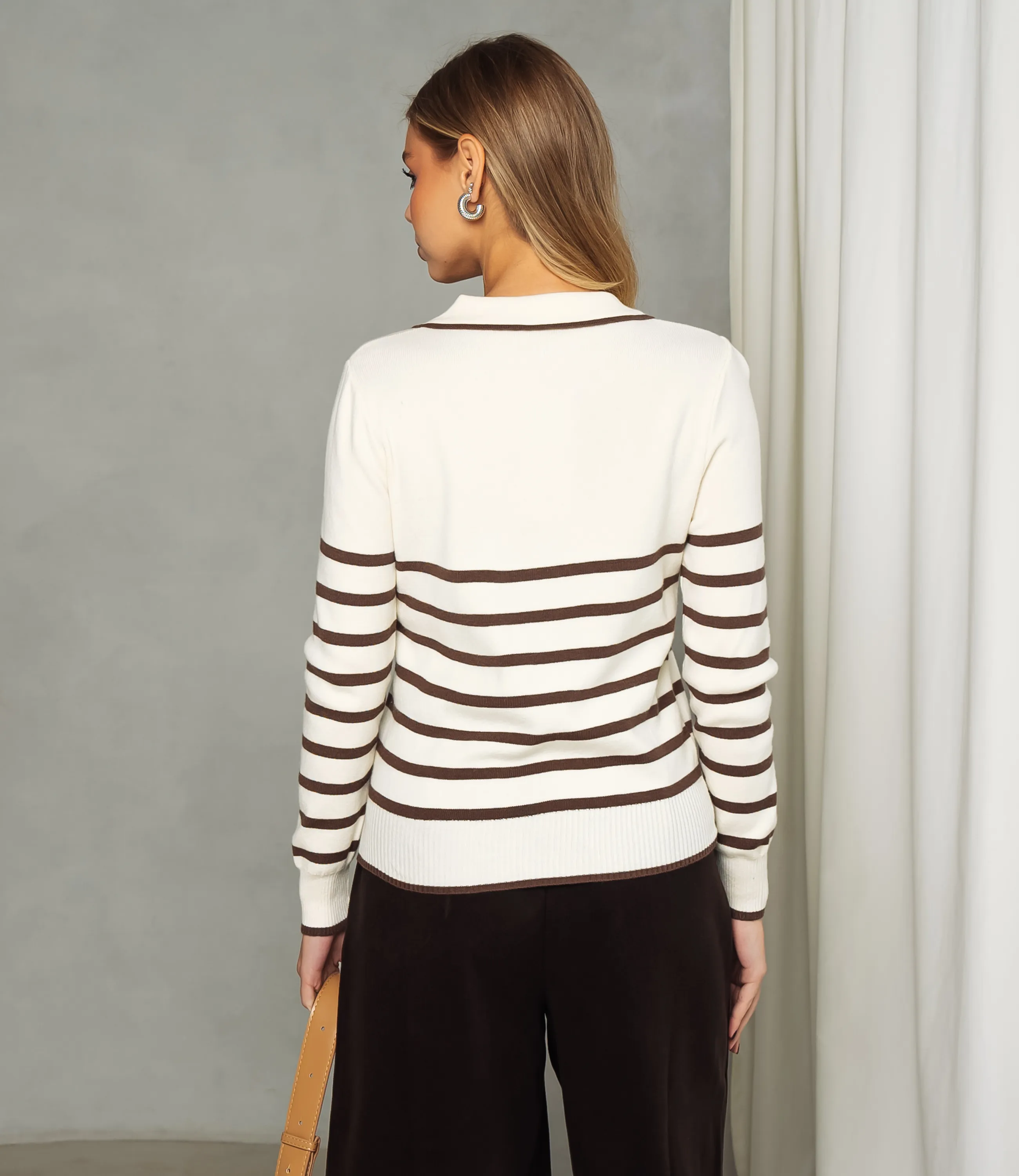 Джемпер #КТ7320 (2), тёмно-коричневый - фото 3