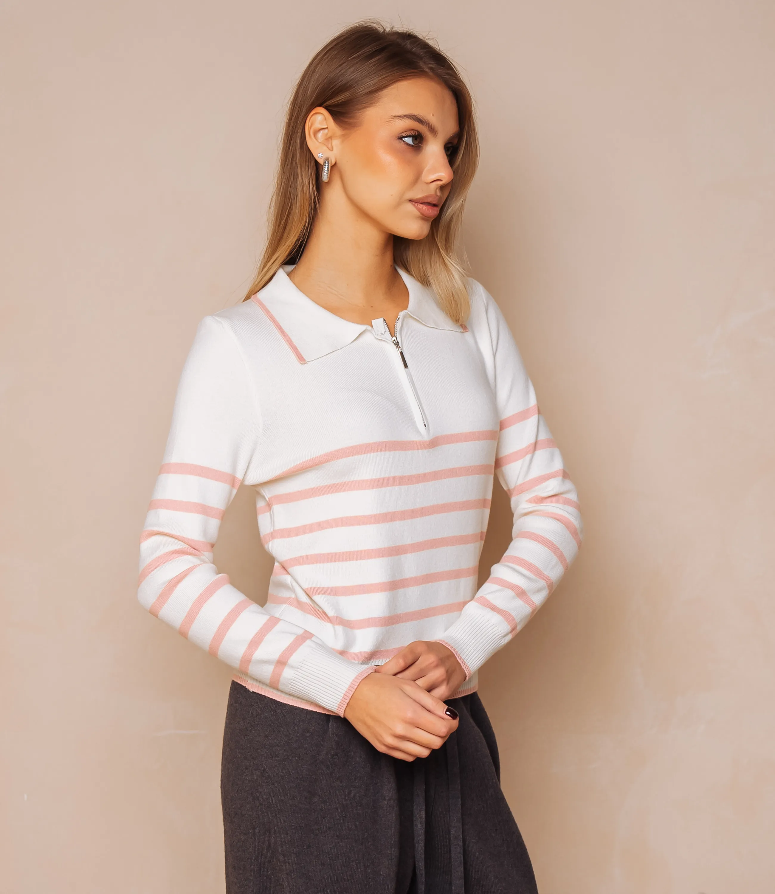 Джемпер #КТ7320 (2), пудровый - фото 2