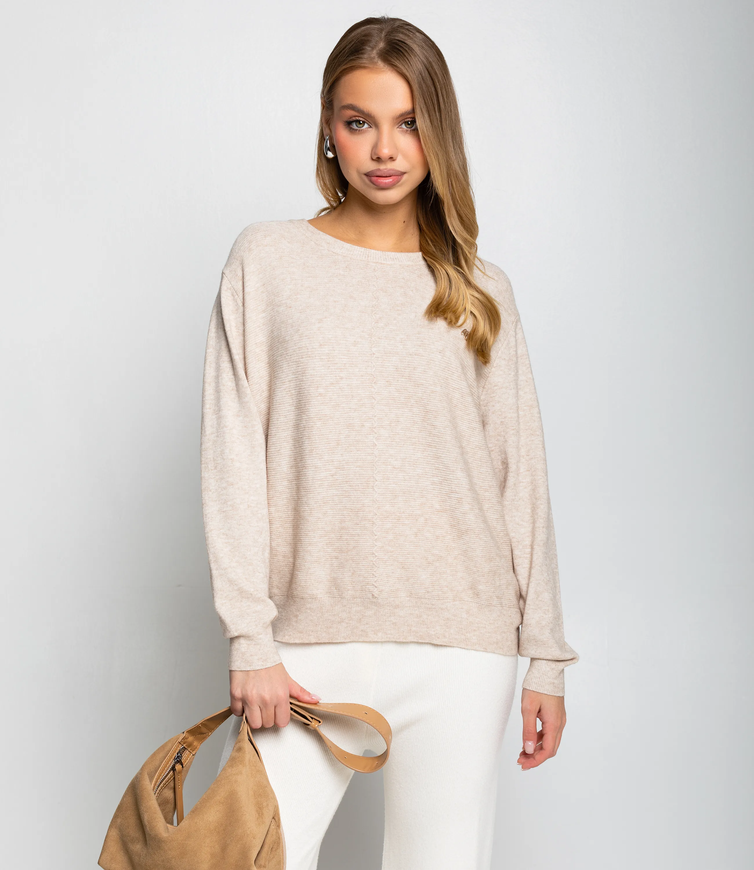 Джемпер #КТ20802, бежевый - фото 1