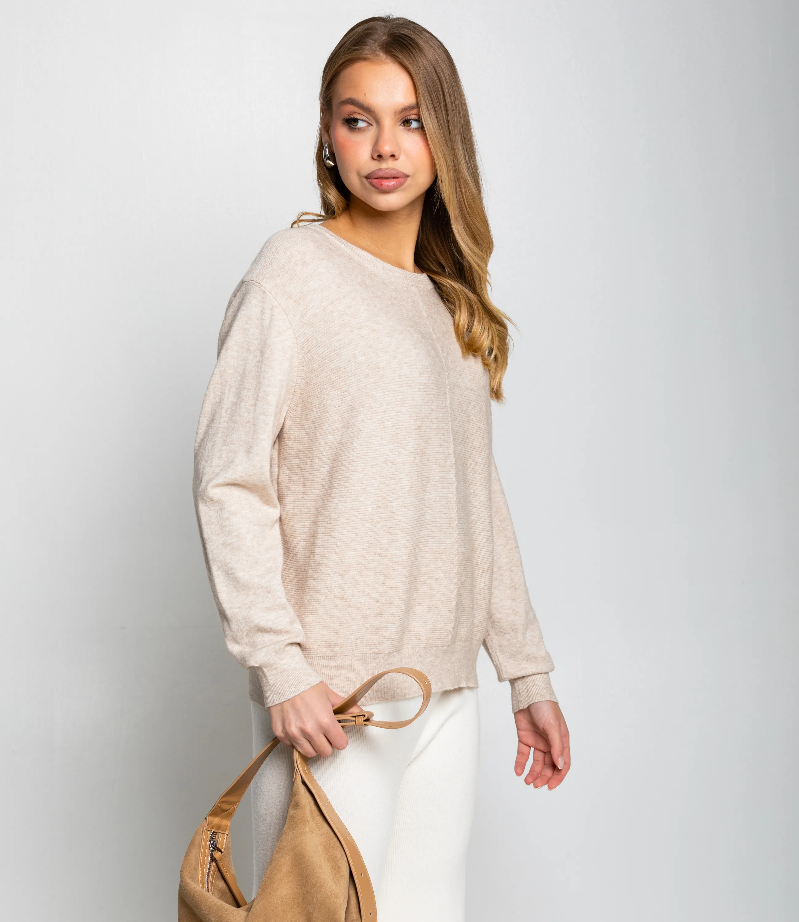 Джемпер #КТ20802, бежевый - фото 2