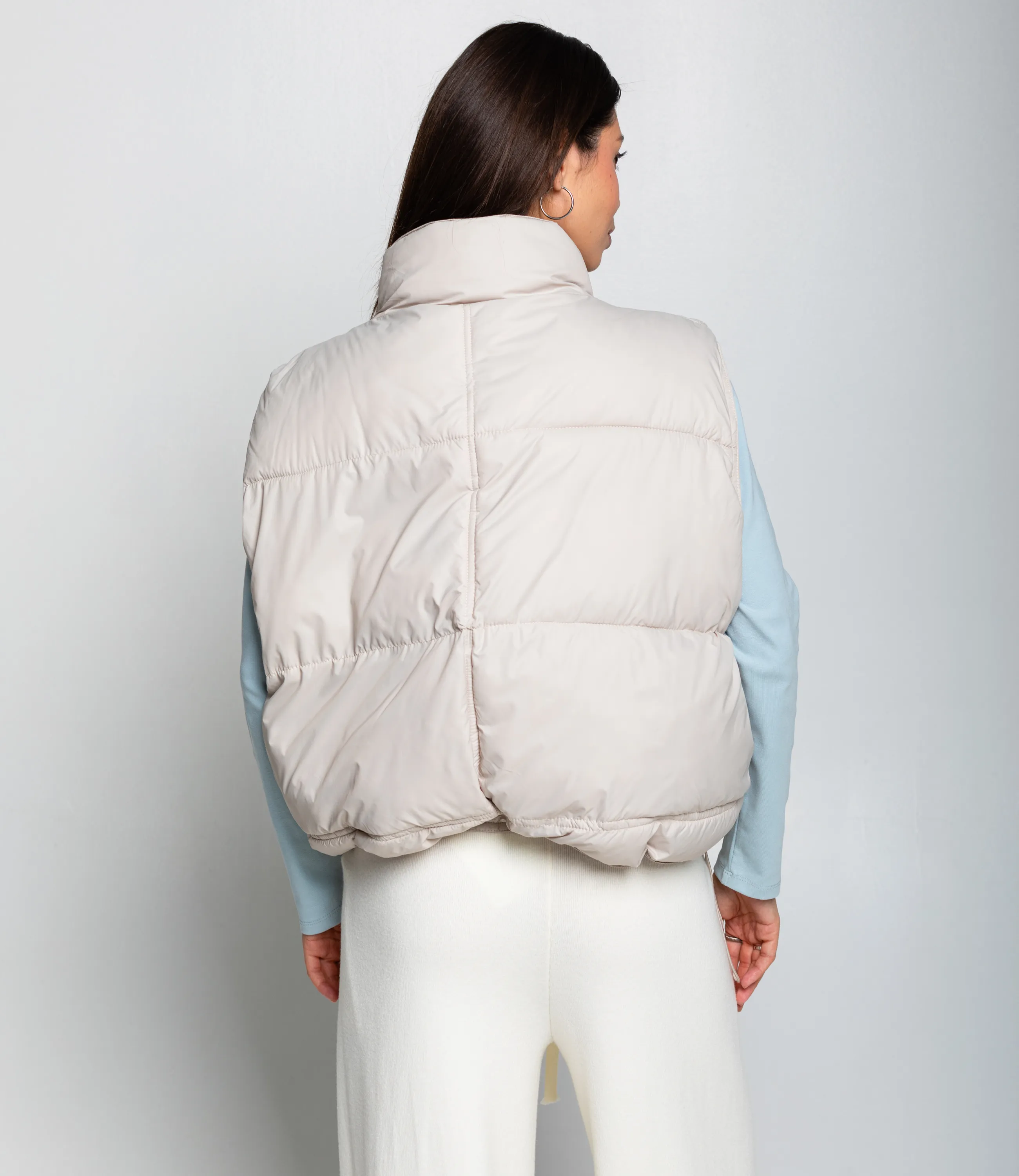 Жилет #КТ119 (2), бежево-серый - фото 3