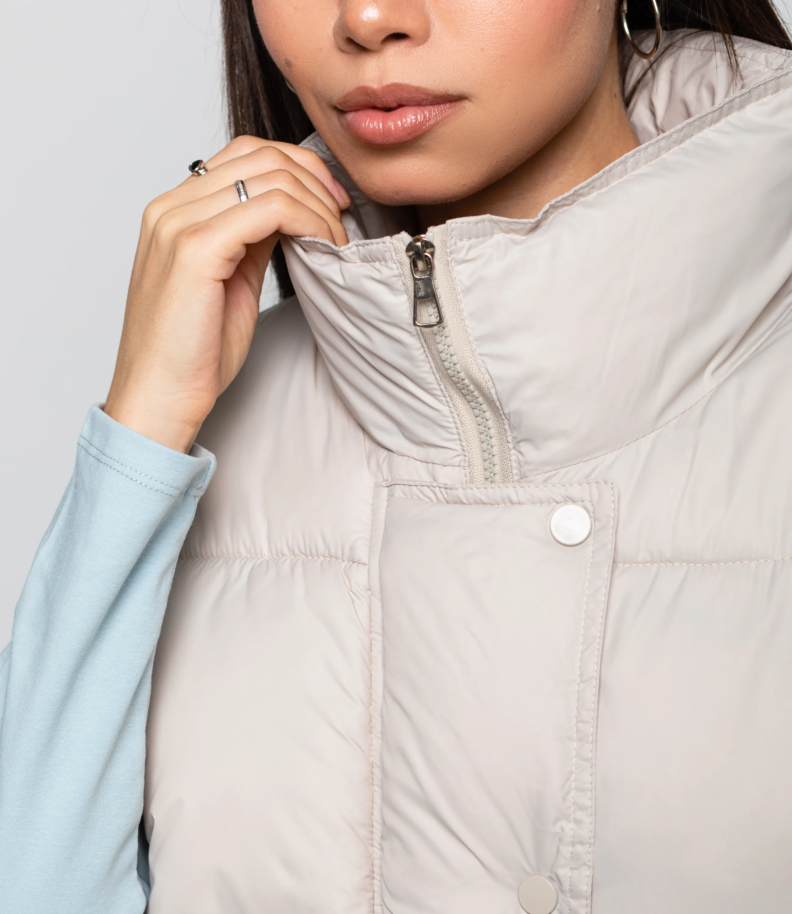 Жилет #КТ119 (2), бежево-серый - фото 5