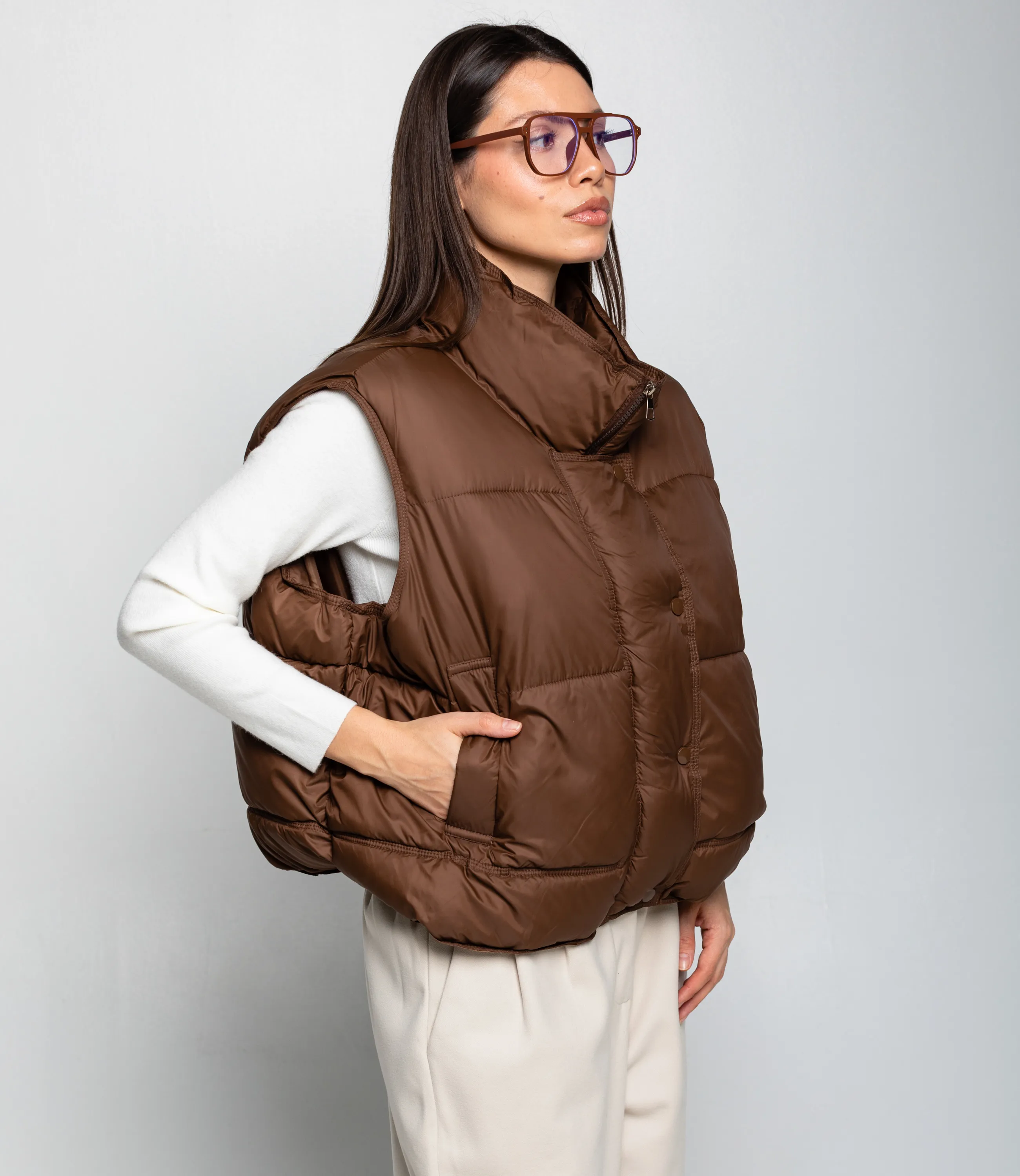 Жилет #КТ119 (2), шоколадный - фото 2