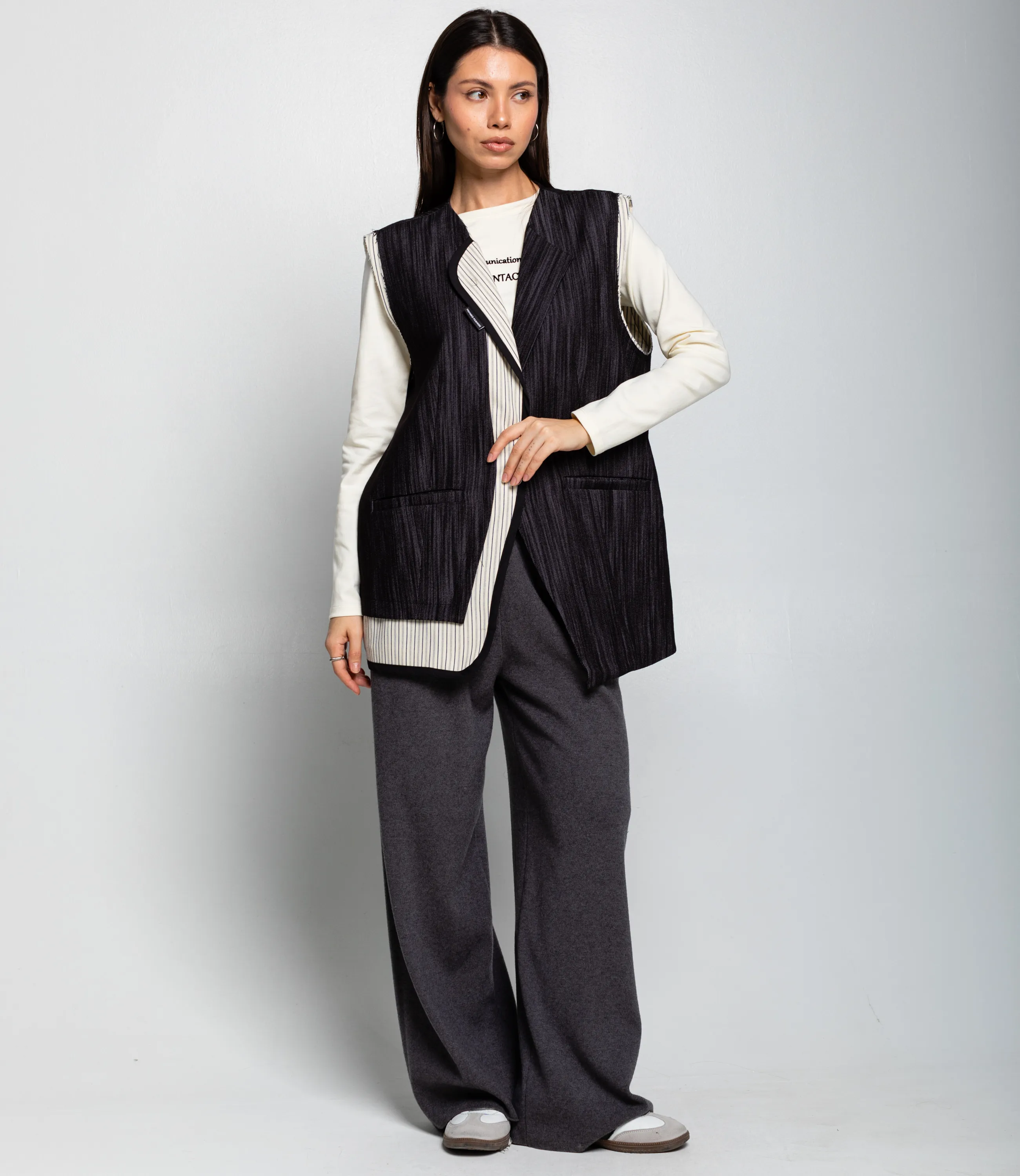 Жилет #КТ8083 (2), чёрный - фото 4