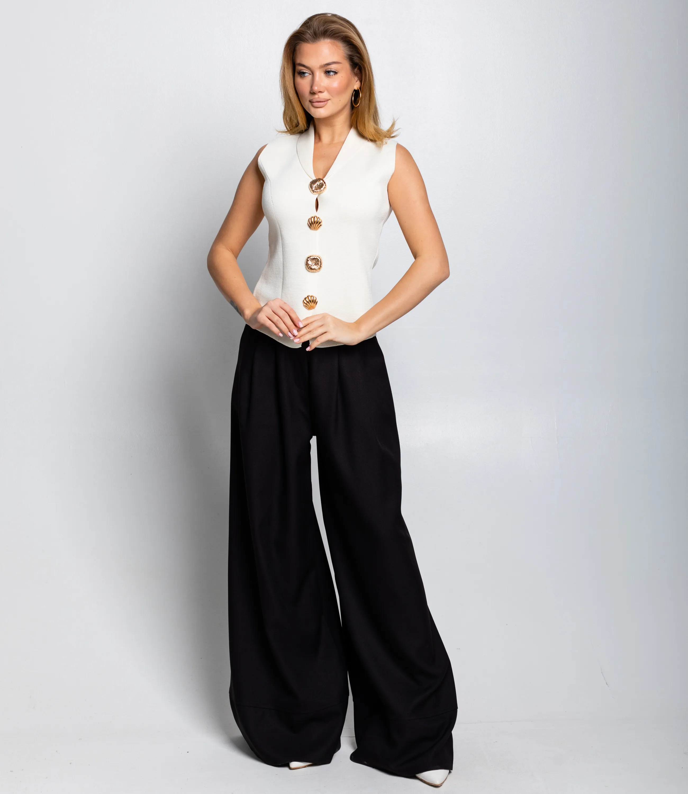 Жилет #КТ8833 (1), кремовый - фото 4