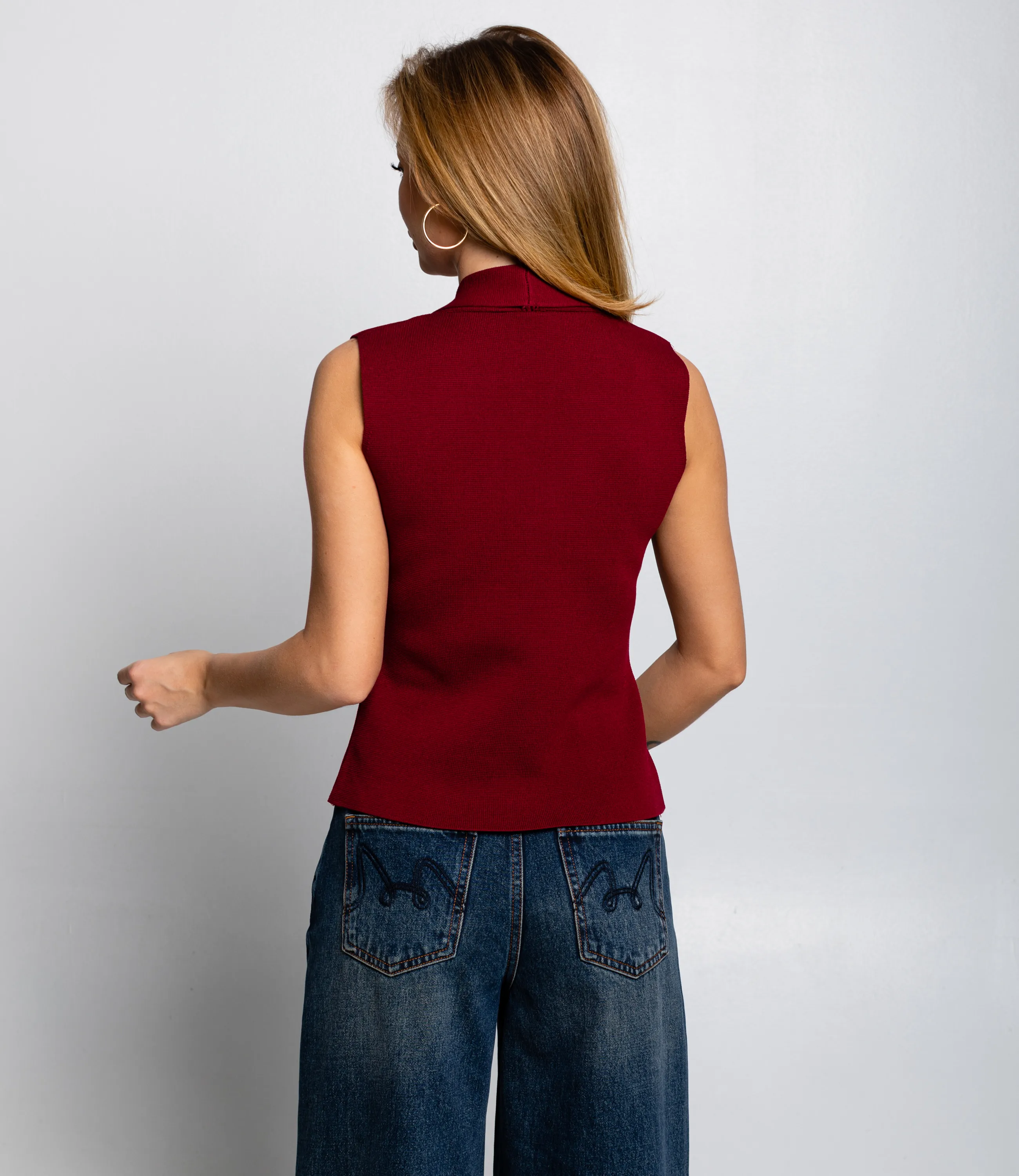 Жилет #КТ8833 (1), бордовый - фото 3