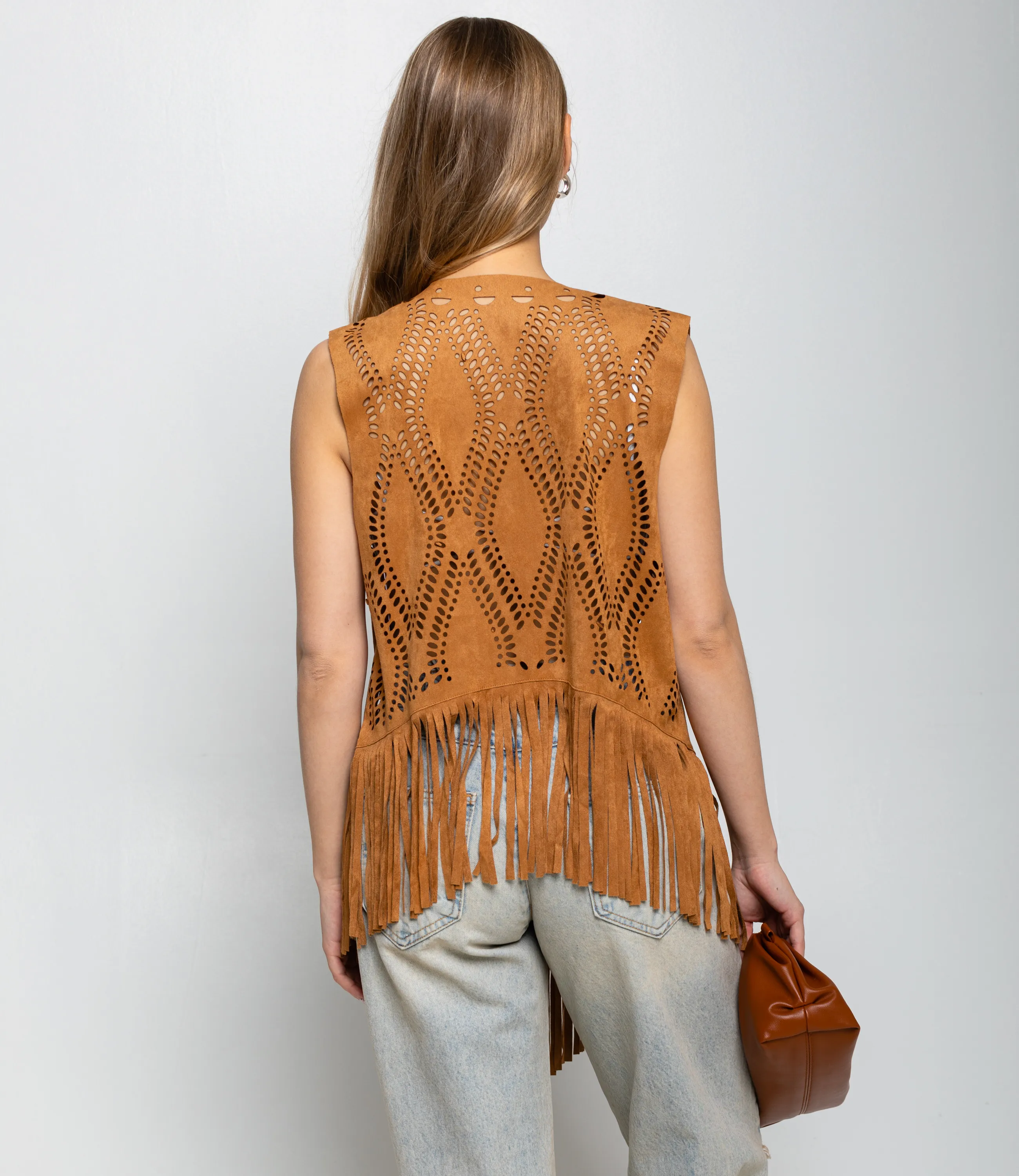 Жилет #КТ88510, коричневый - фото 3