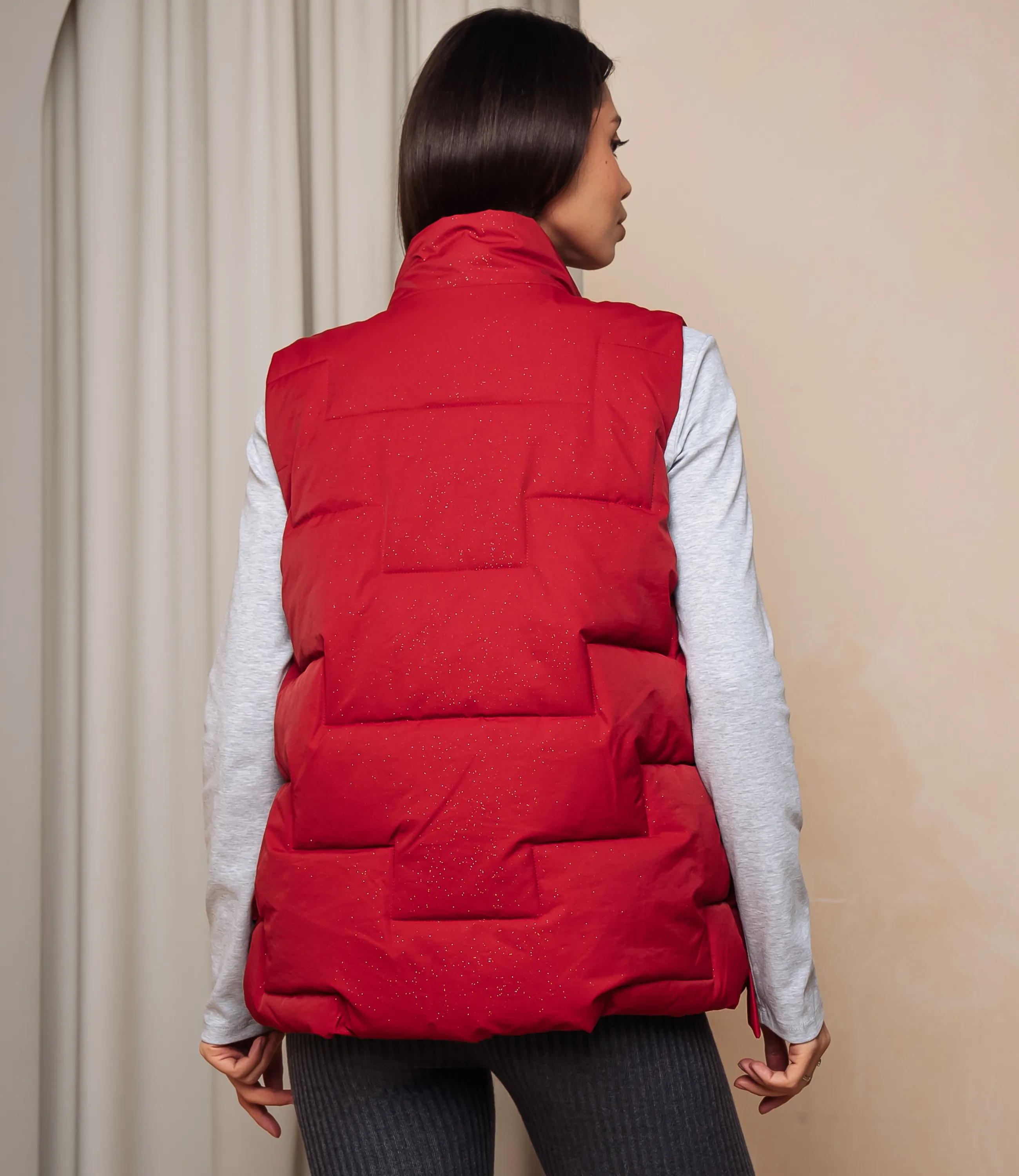 Жилет #КТ2391, красный - фото 3