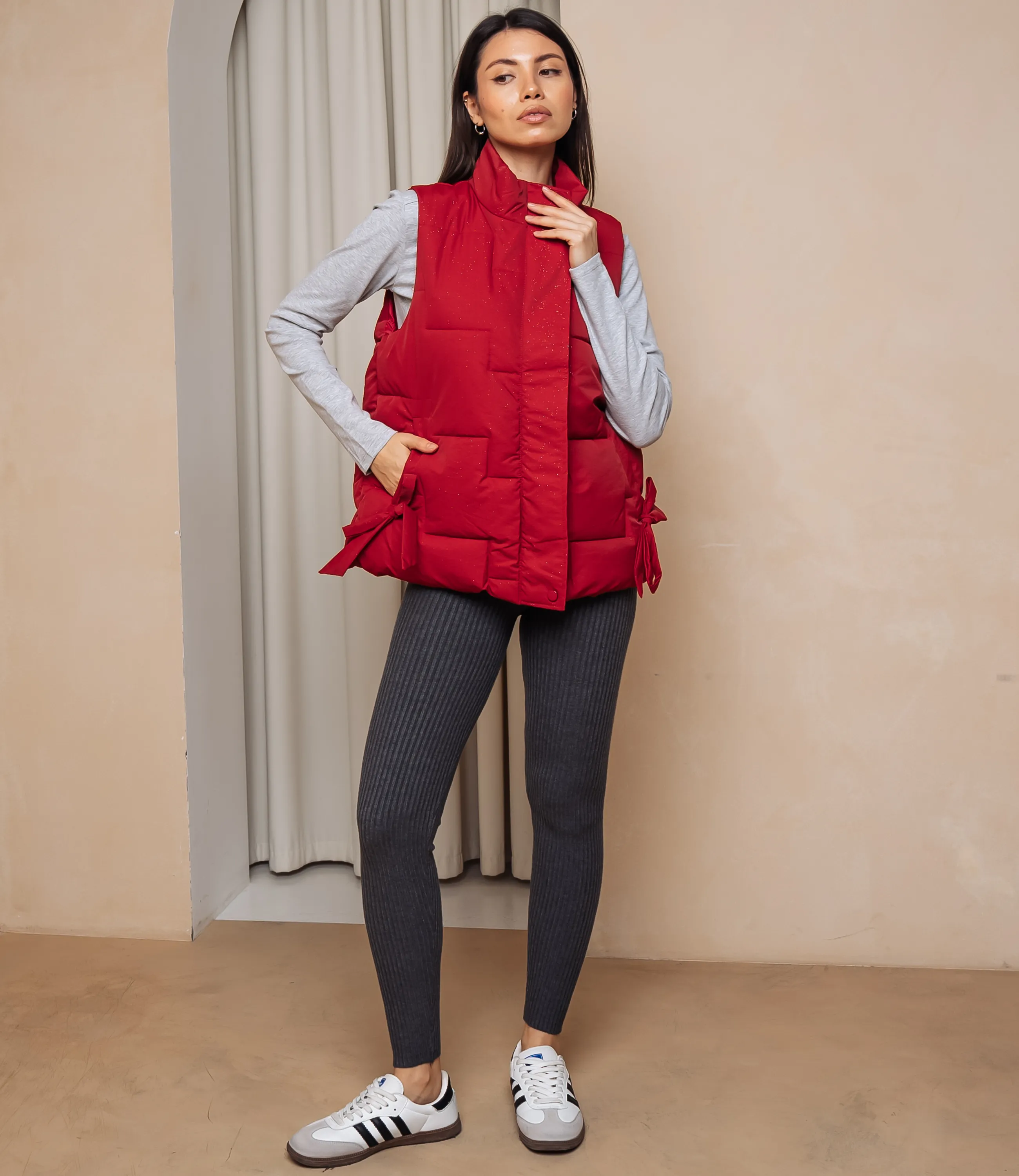 Жилет #КТ2391, красный - фото 4