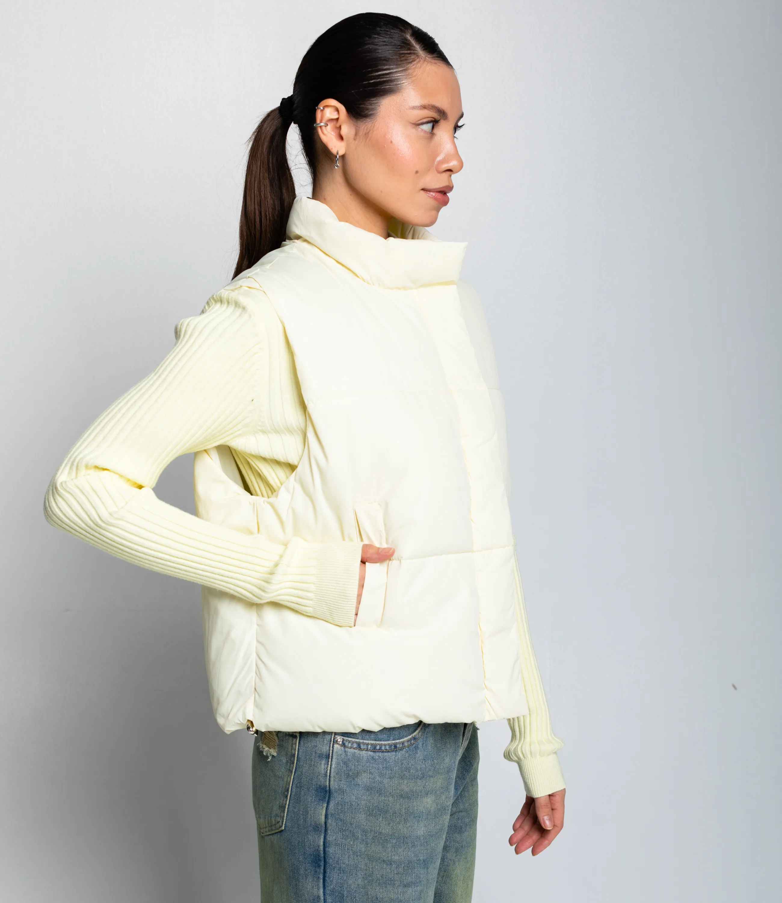 Жилет #КТ823 (3), кремовый - фото 2