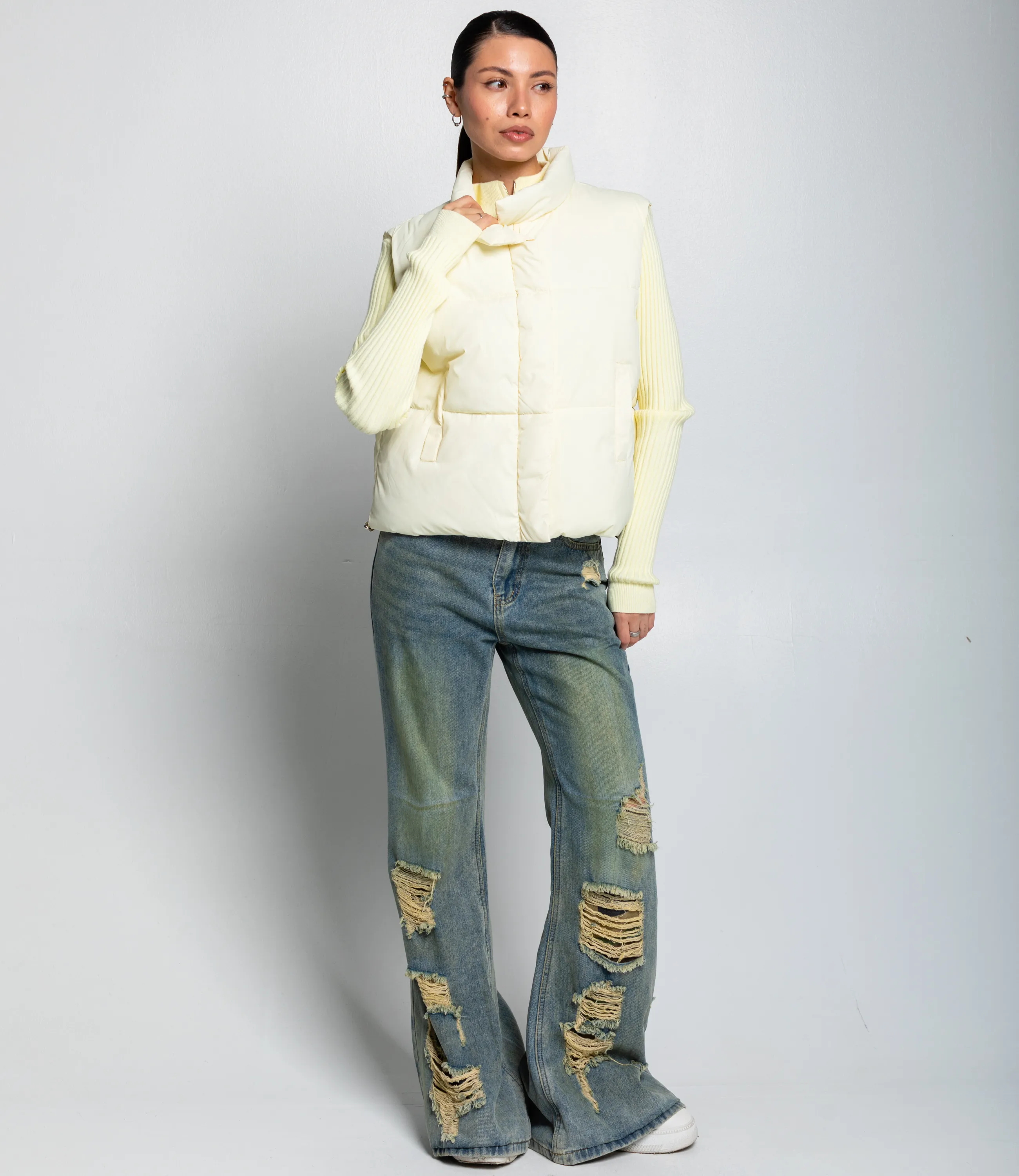 Жилет #КТ823 (3), кремовый - фото 4