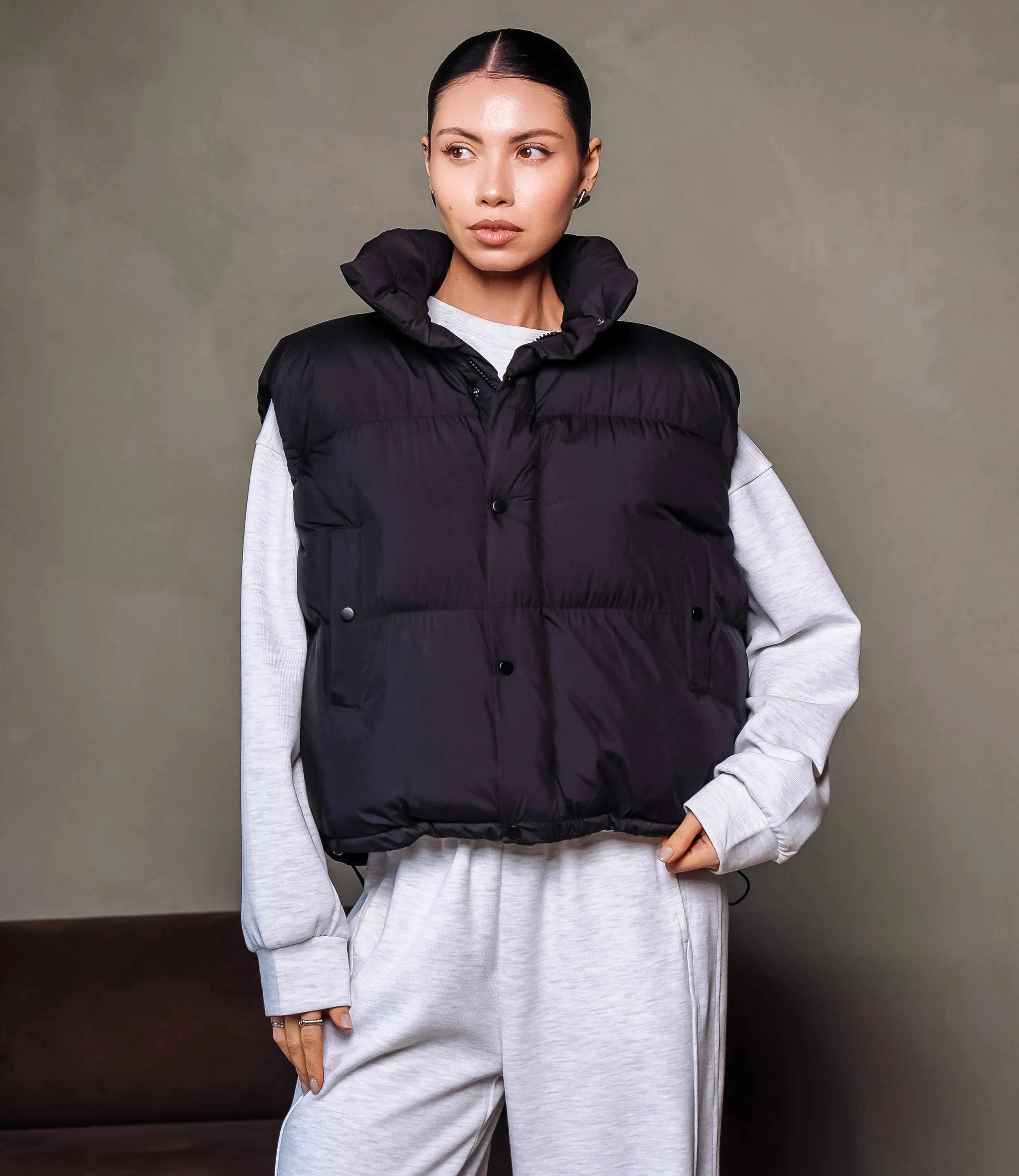 Жилет #КТ6997, чёрный - фото 1