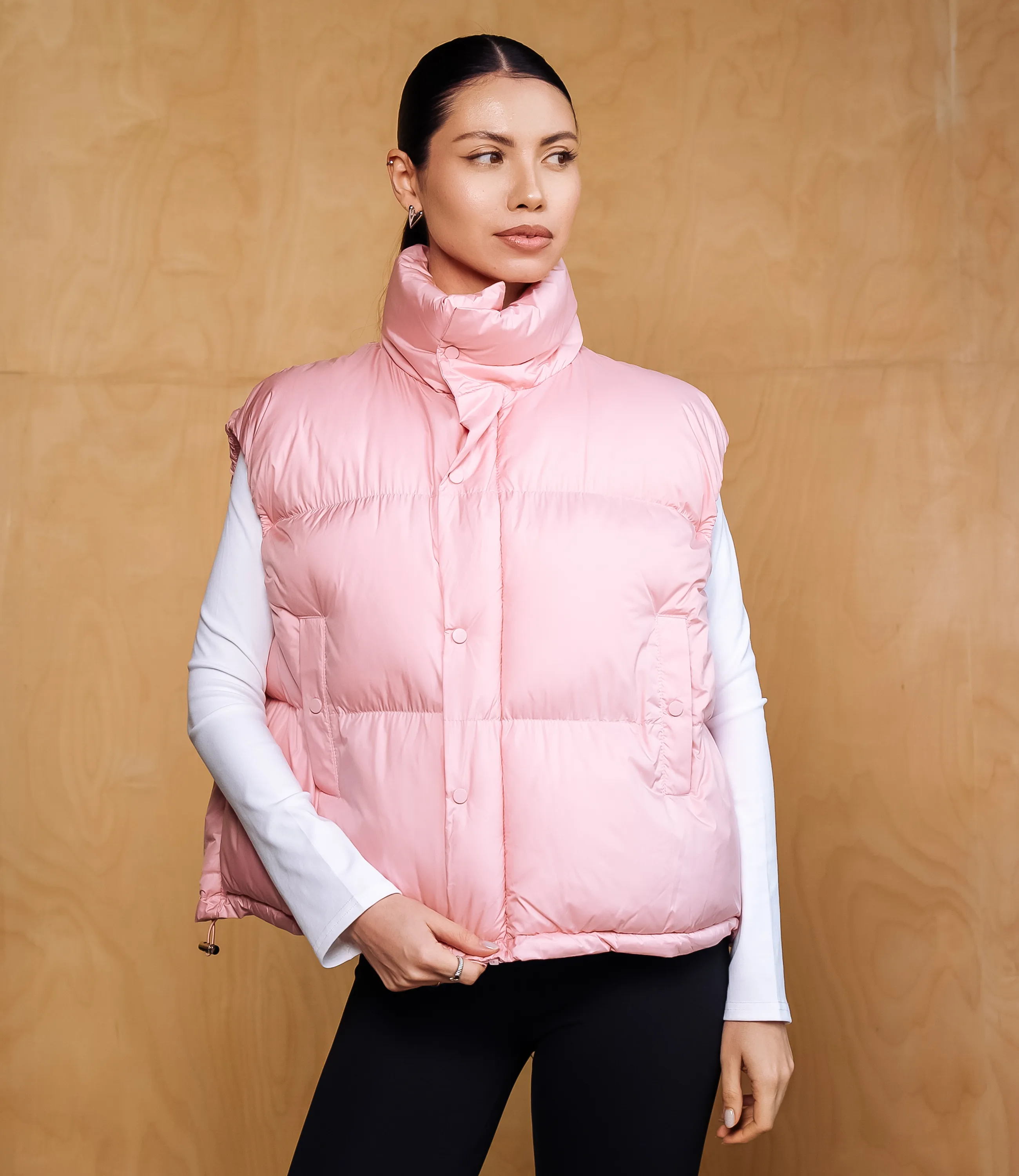 Жилет #КТ6997, пудровый - фото 1