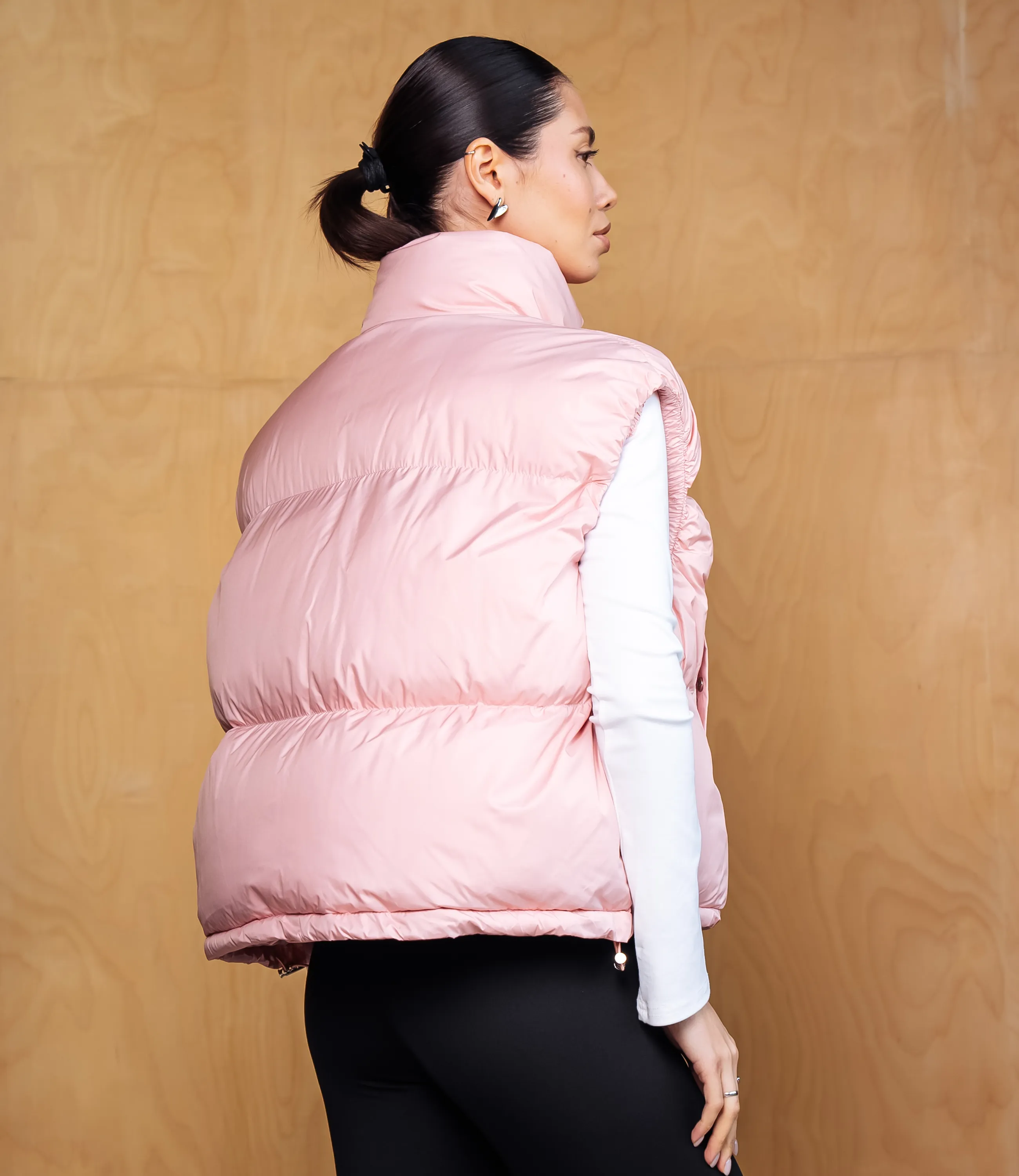 Жилет #КТ6997, пудровый - фото 3