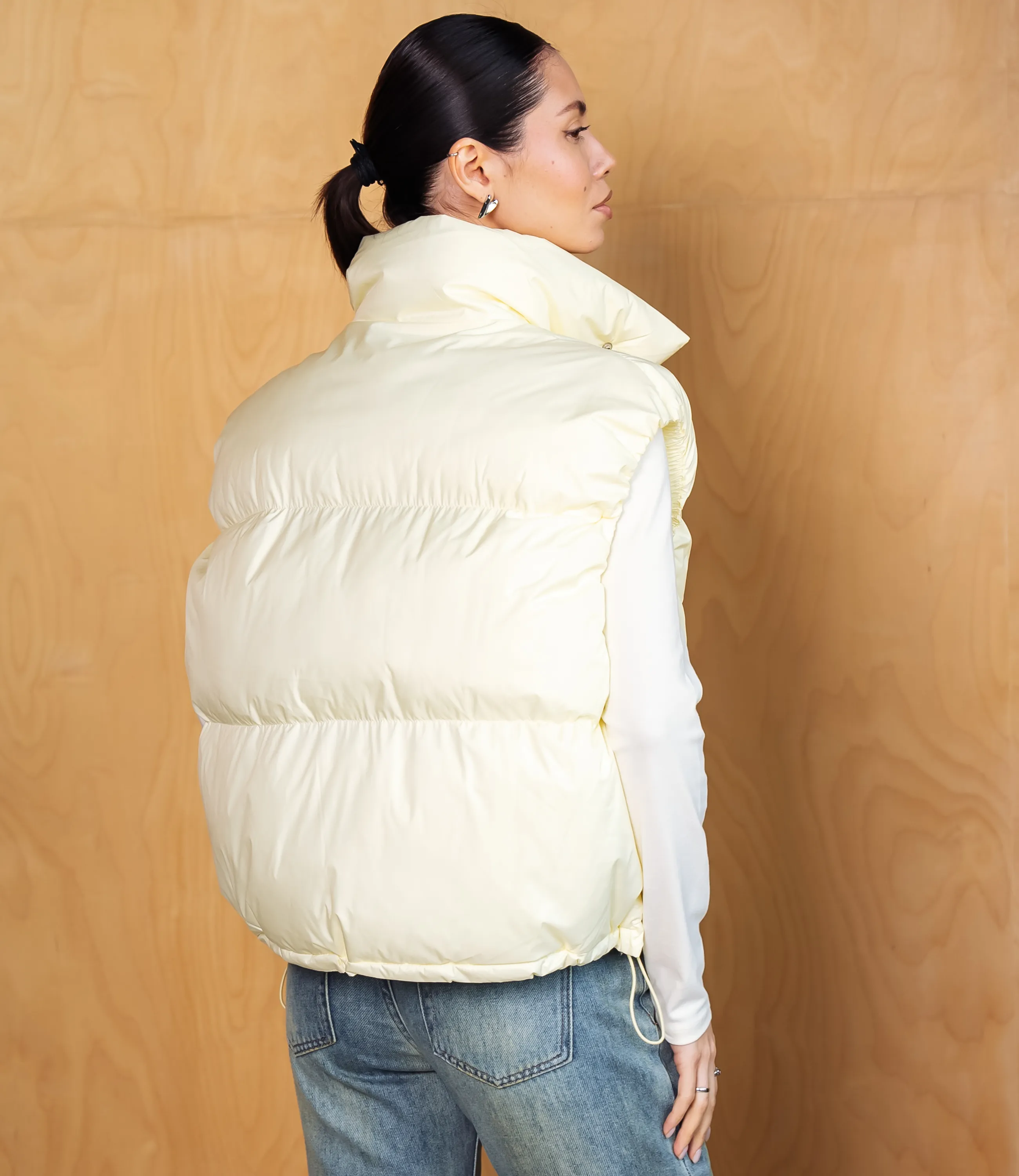 Жилет #КТ6997, светло-жёлтый - фото 3