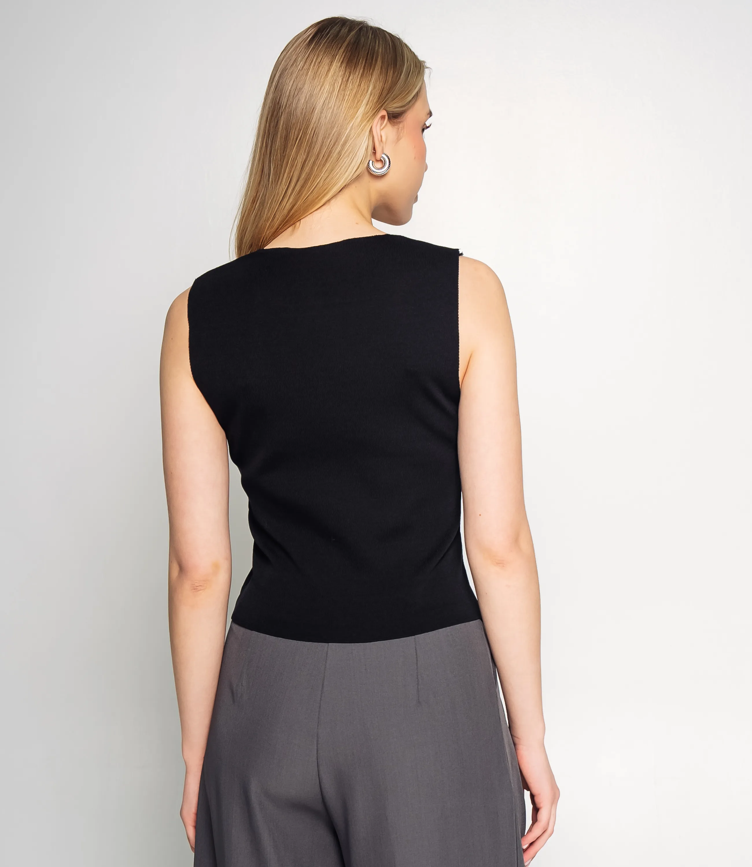 Жилет #КТ31050, чёрный - фото 3