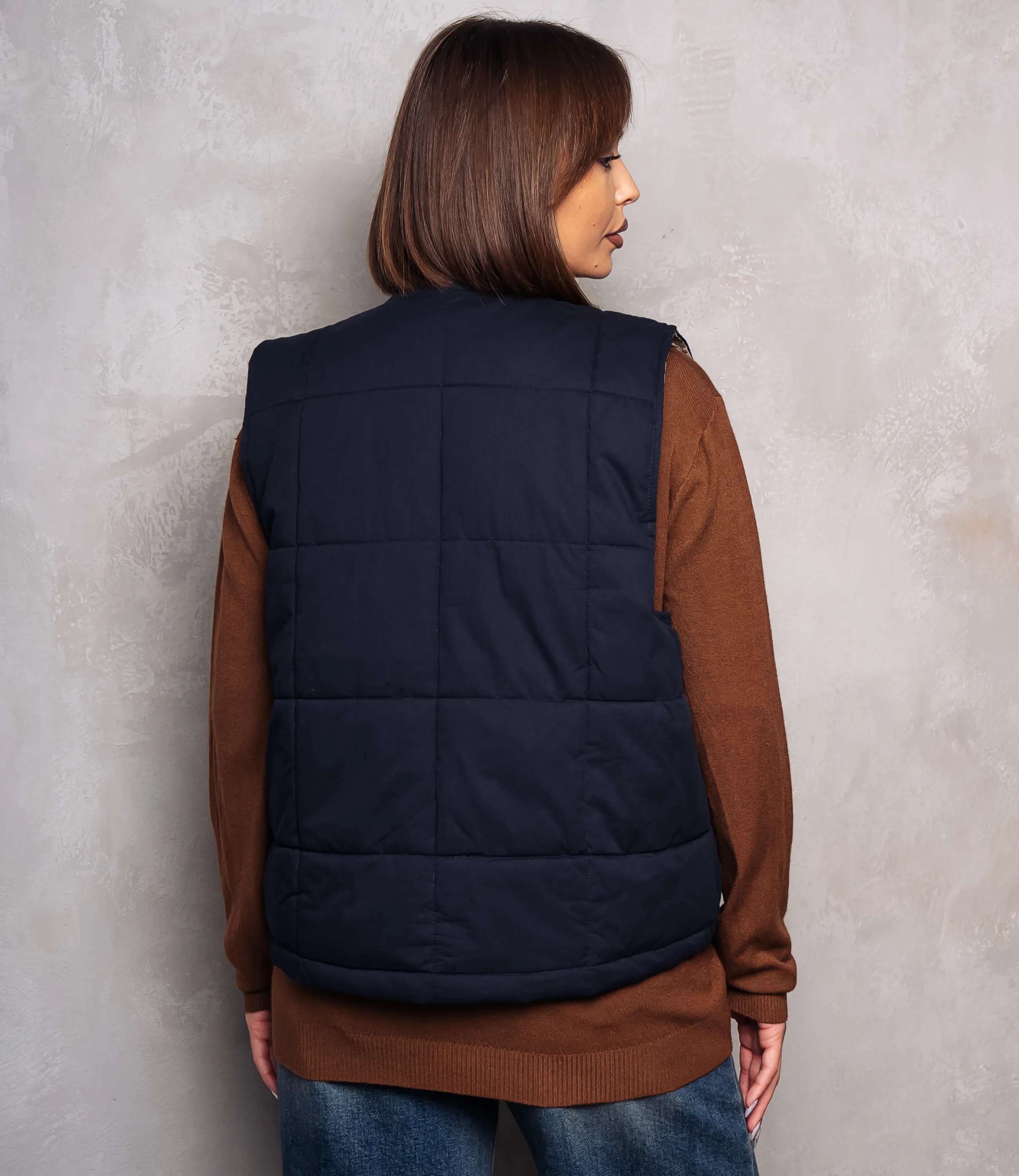 Жилет #КТ8358, тёмно-синий - фото 3