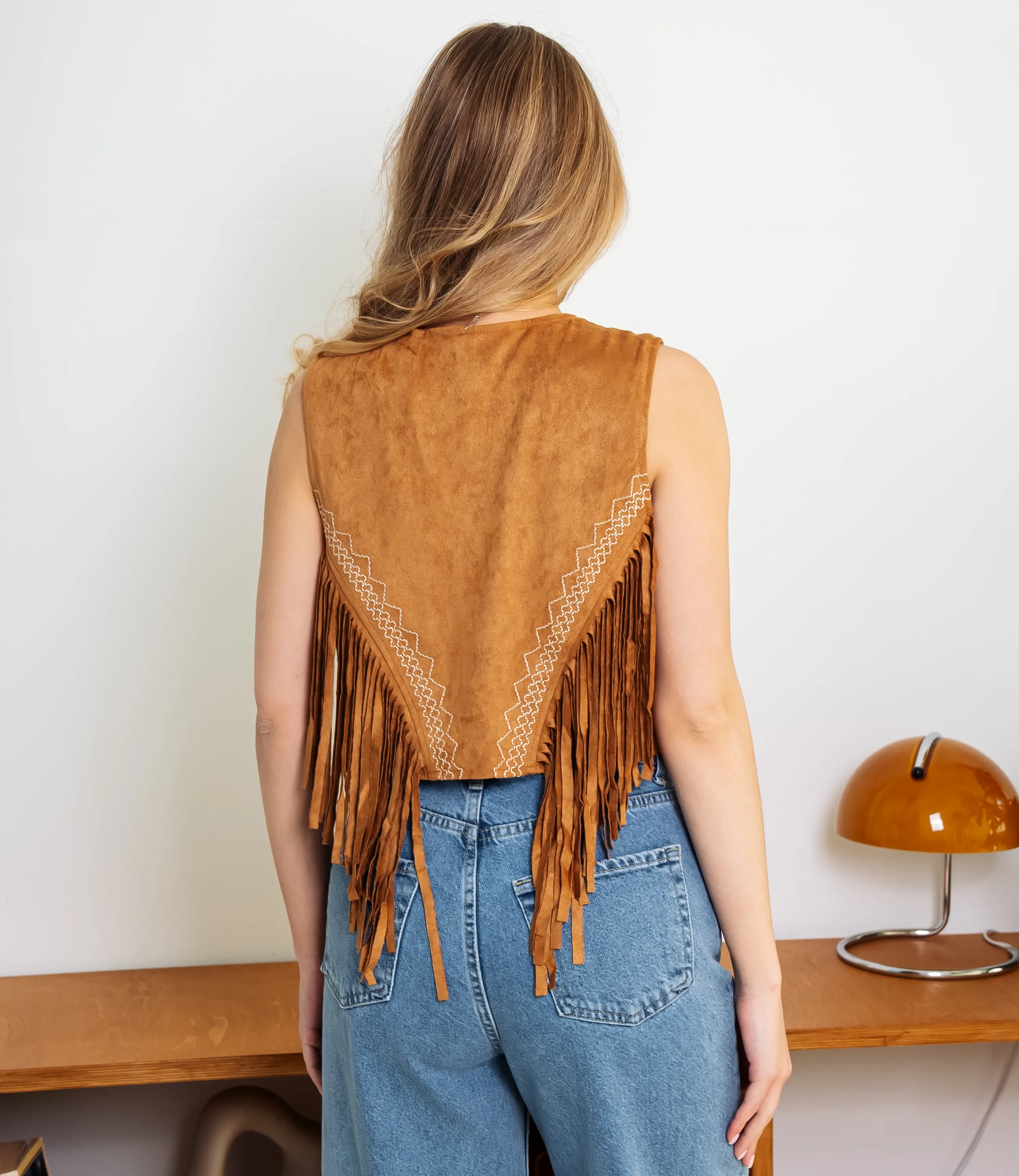 Жилет #КТ88399, коричневый - фото 3