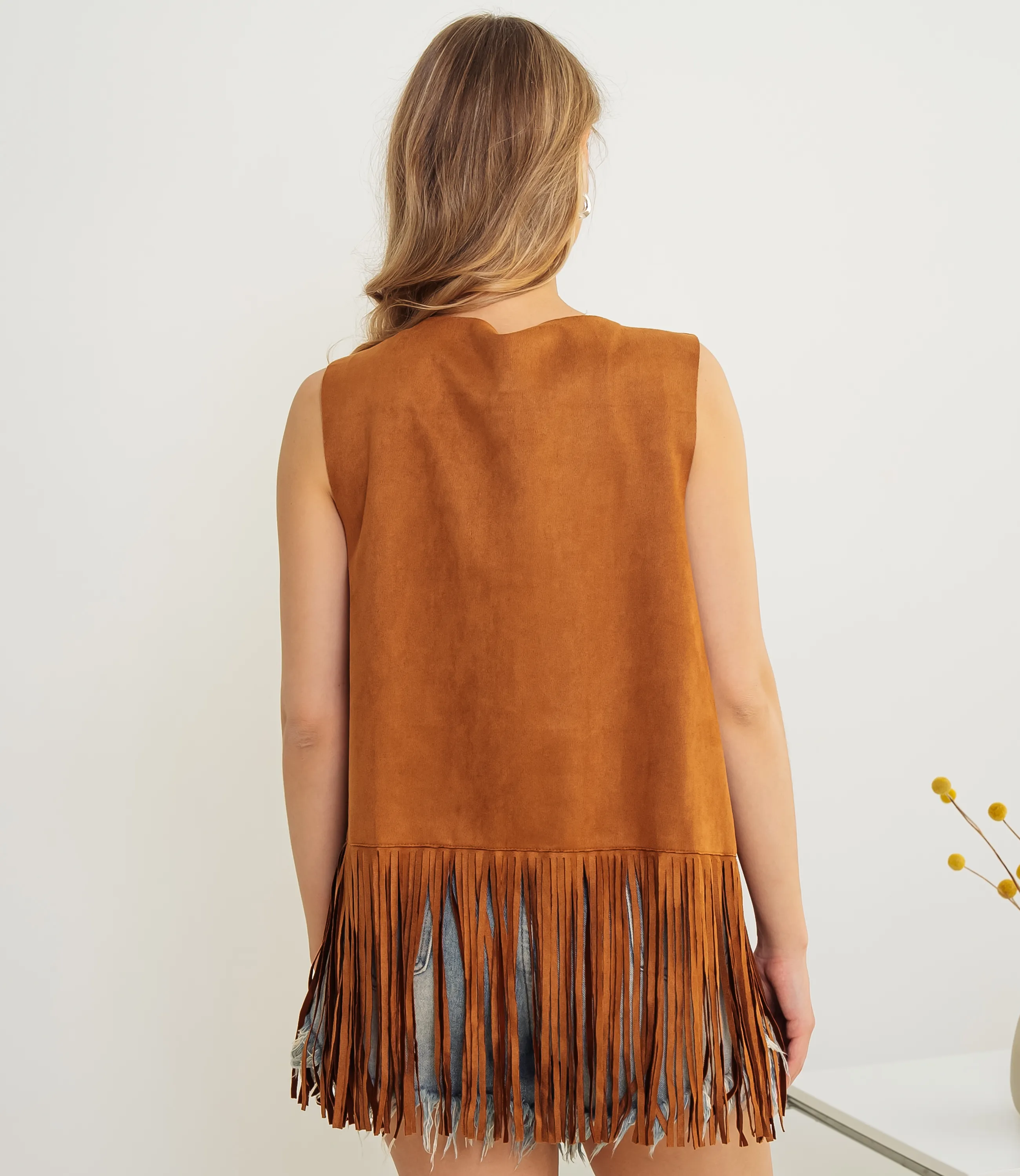 Жилет #КТ88875, коричневый - фото 3