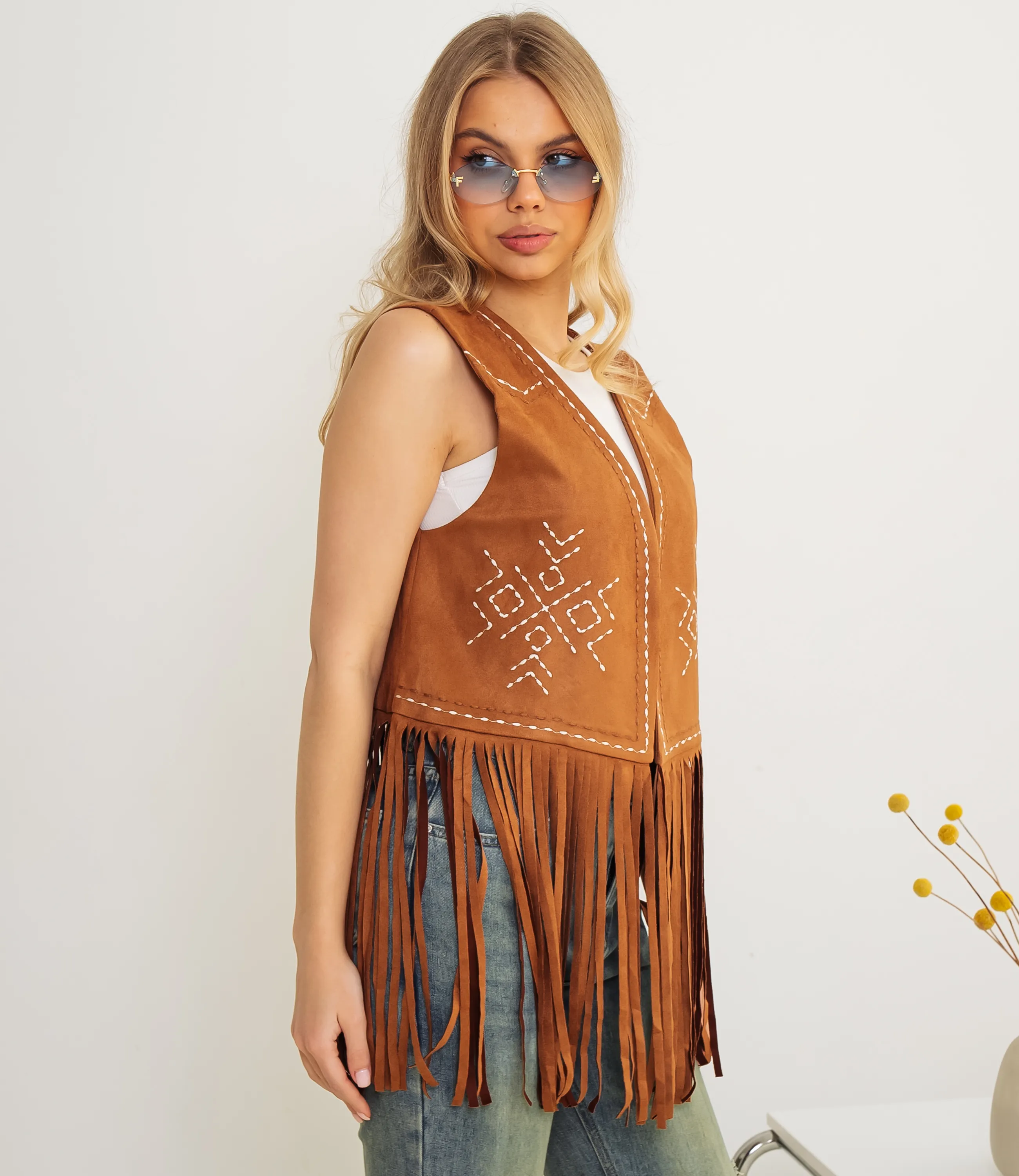 Жилет #КТ88823, коричневый - фото 2