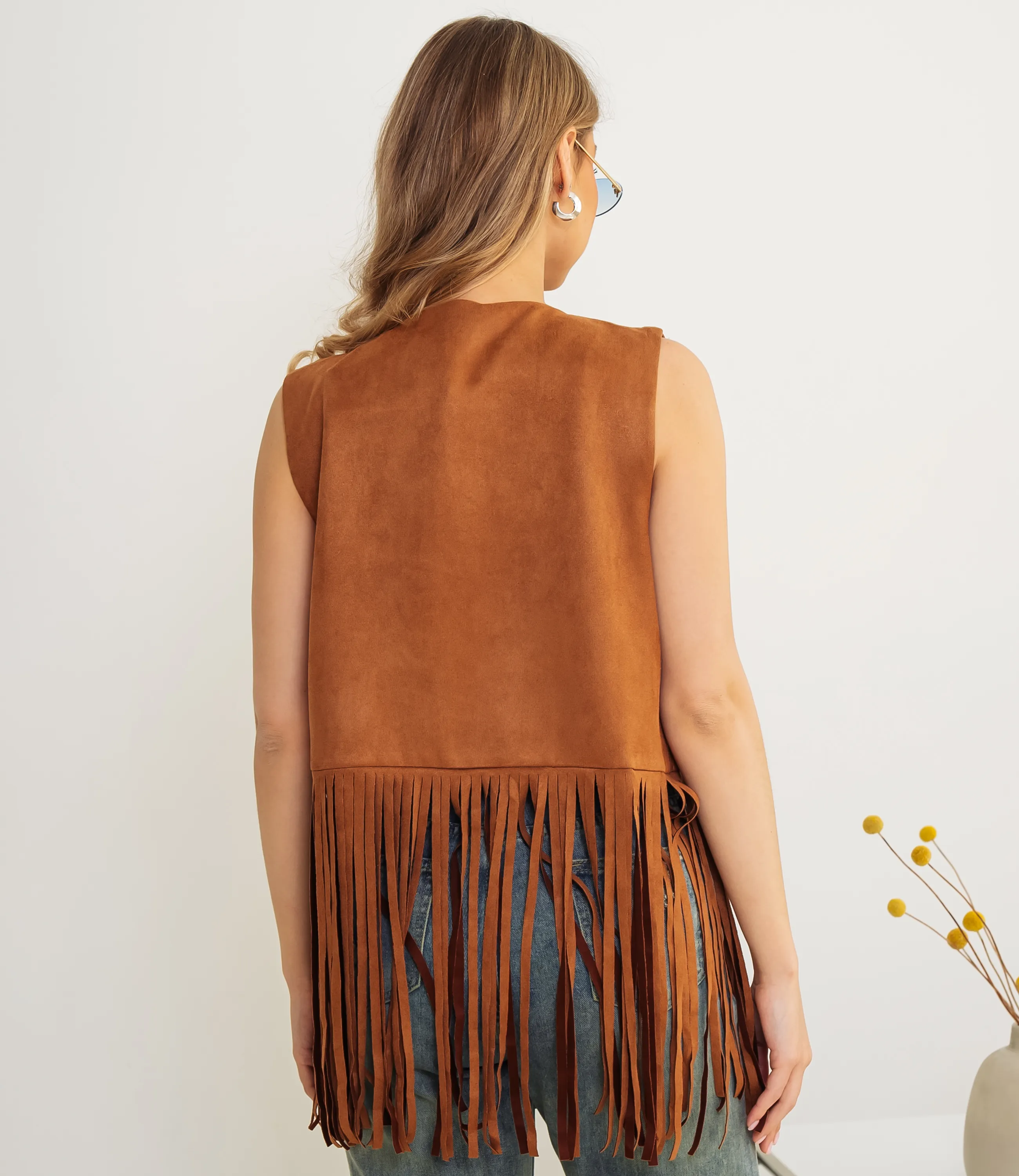 Жилет #КТ88823, коричневый - фото 3