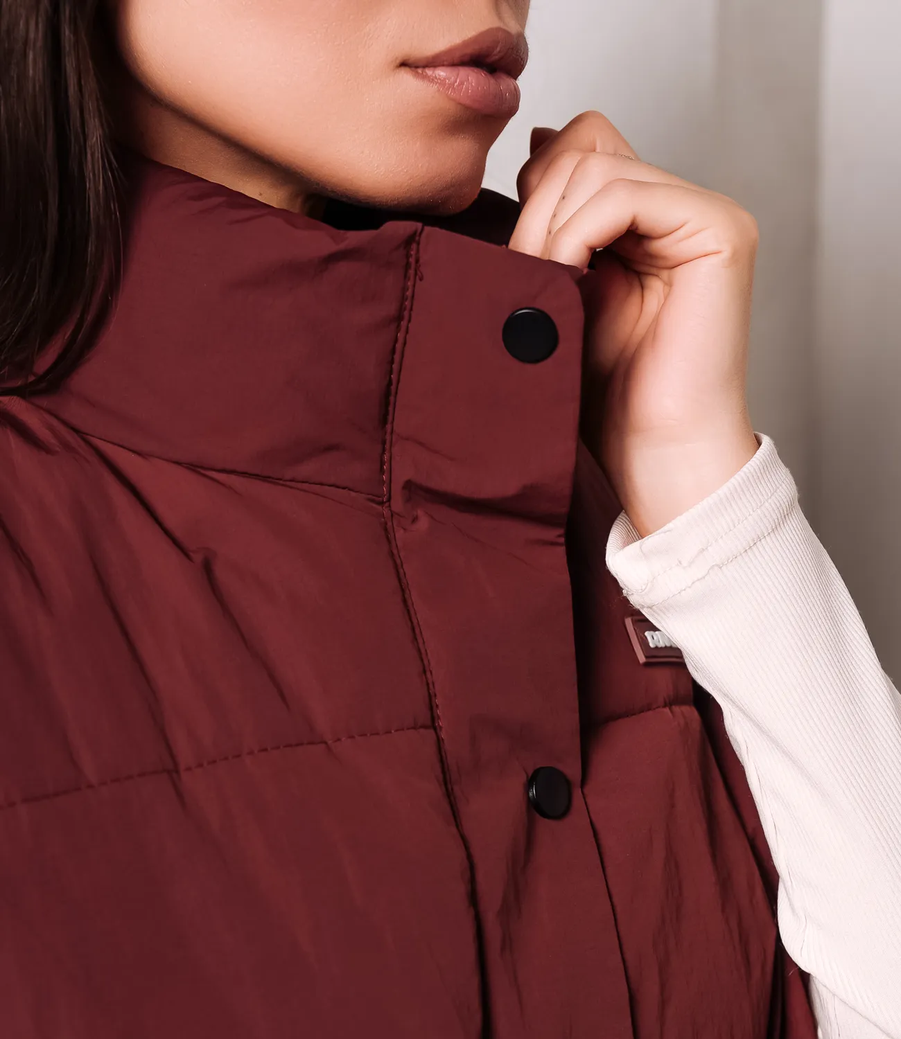 Жилет #КТ2323, бордовый - фото 5