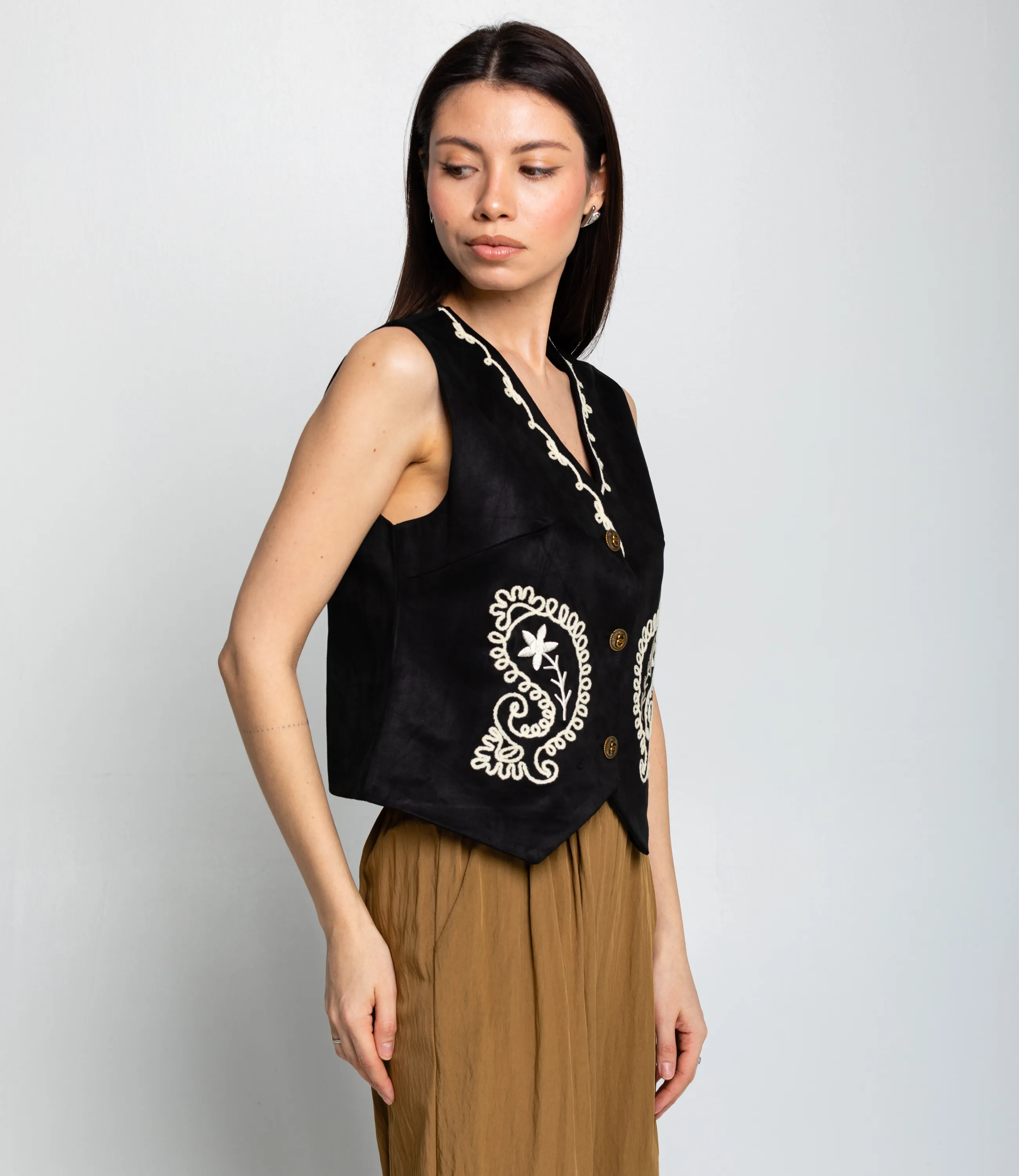 Жилет #КТ9836, чёрный - фото 2