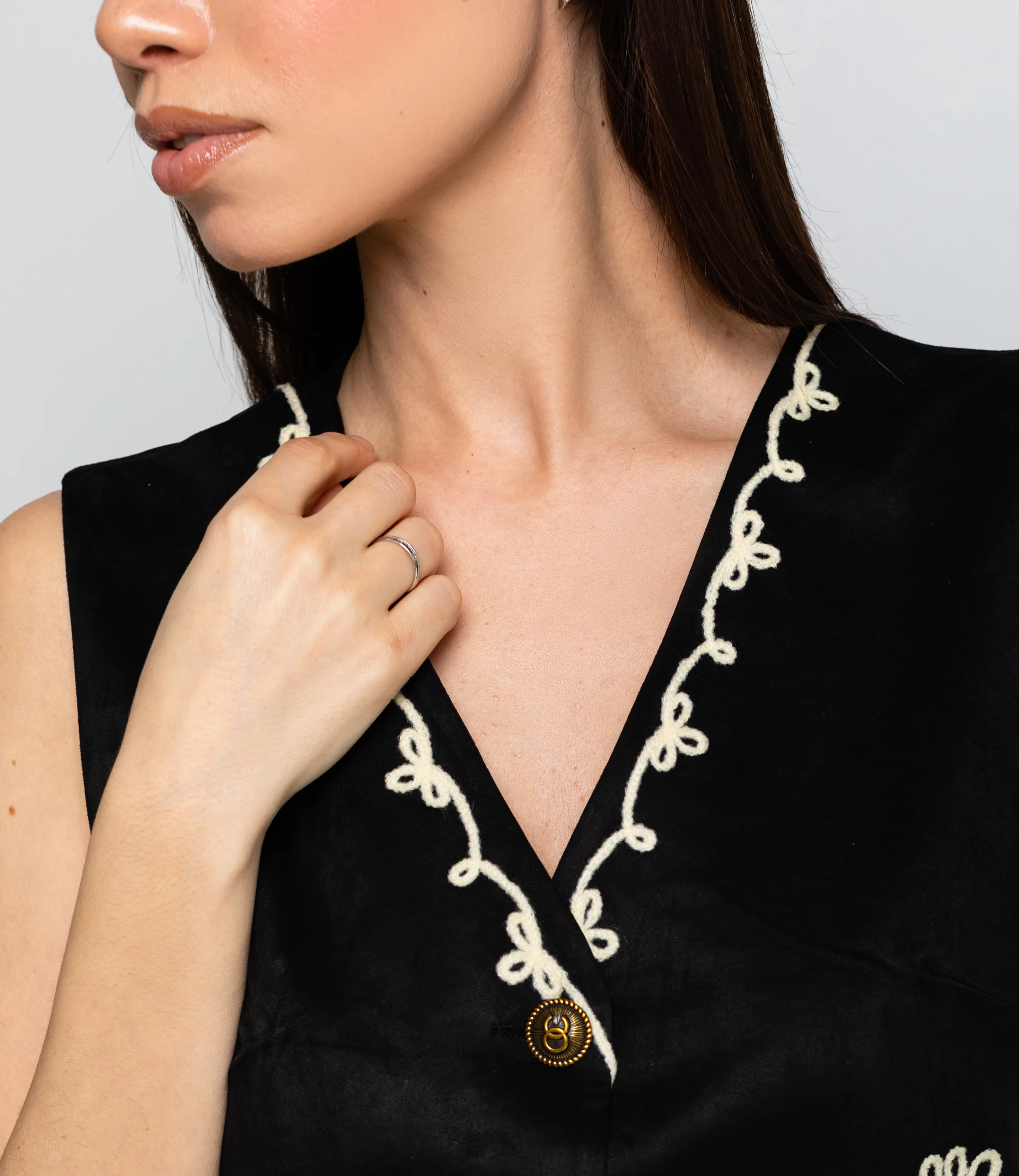 Жилет #КТ9836, чёрный - фото 5