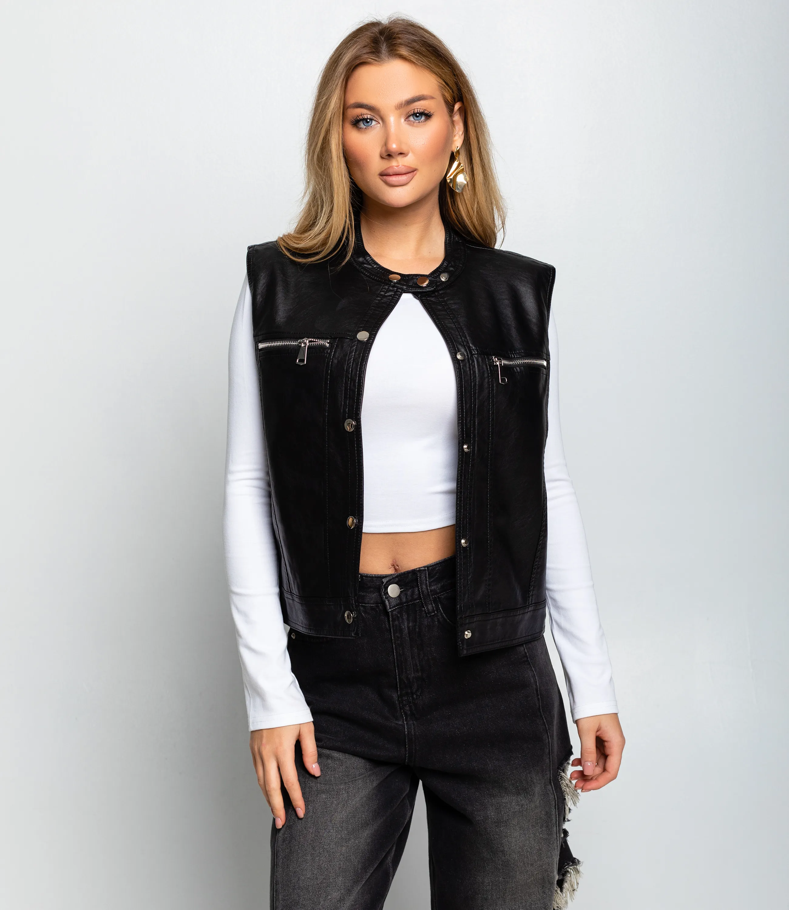 Жилет #КТ628979, чёрный - фото 1