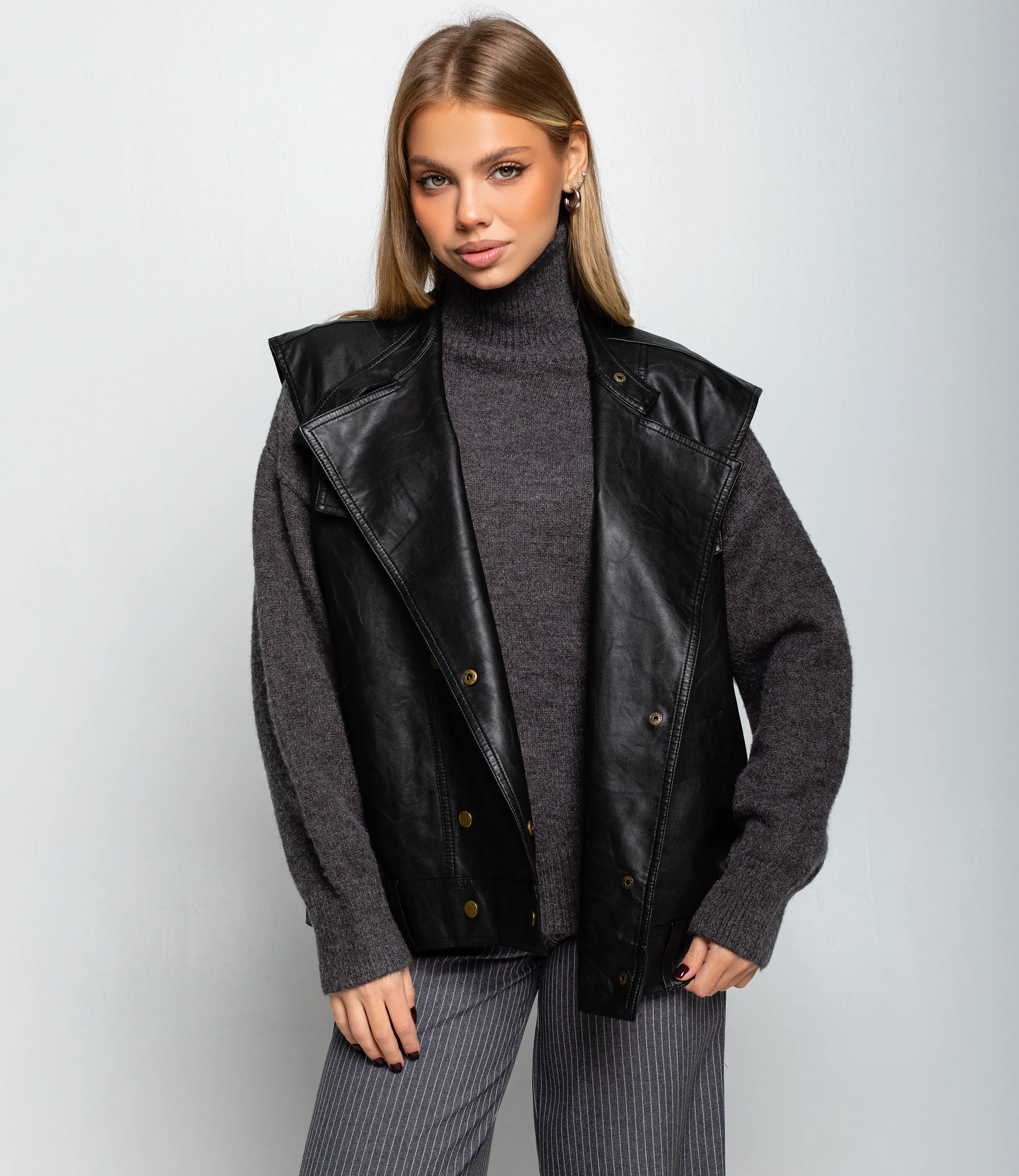 Жилет #КТ6366, чёрный - фото 1