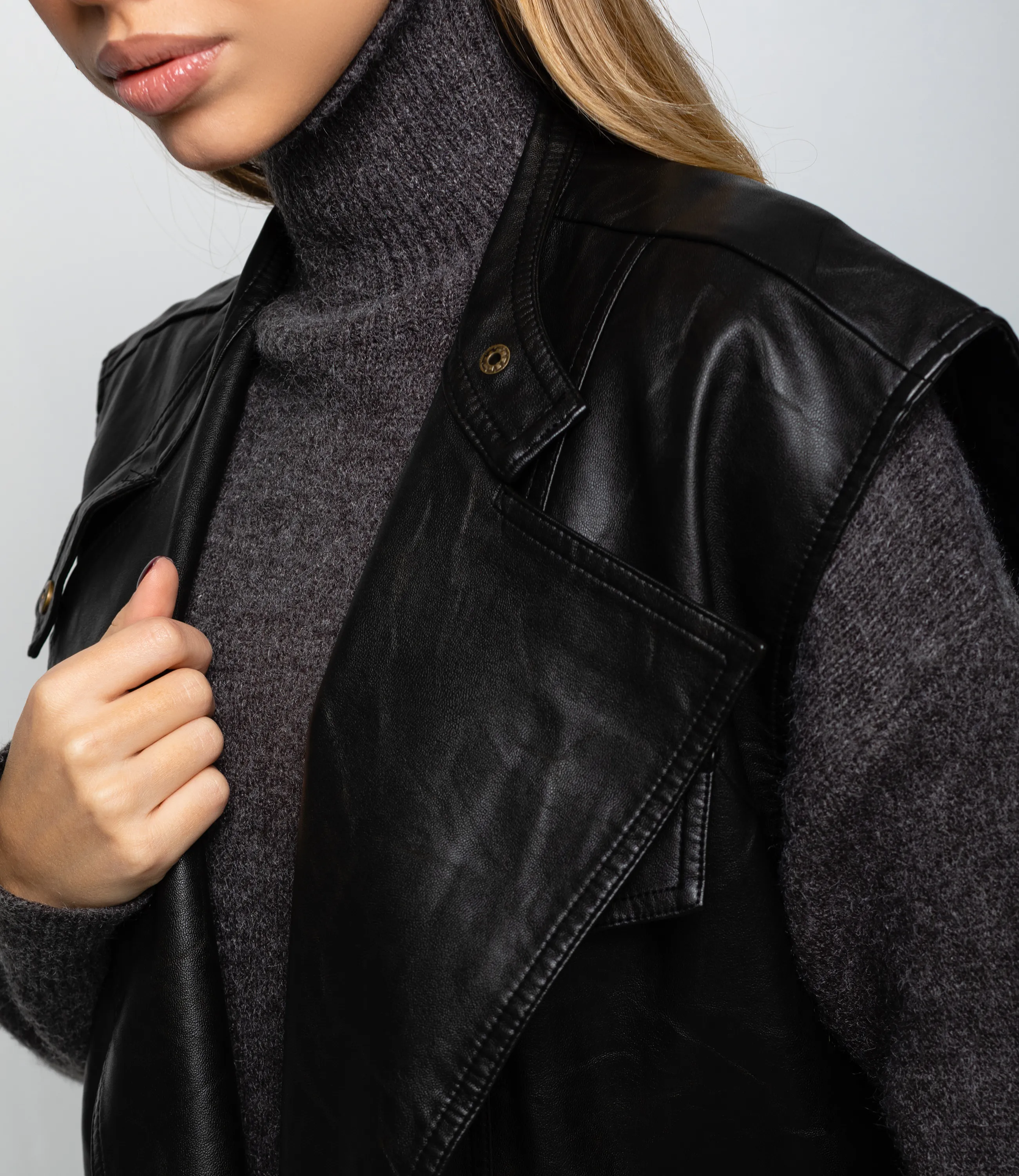 Жилет #КТ6366, чёрный - фото 5