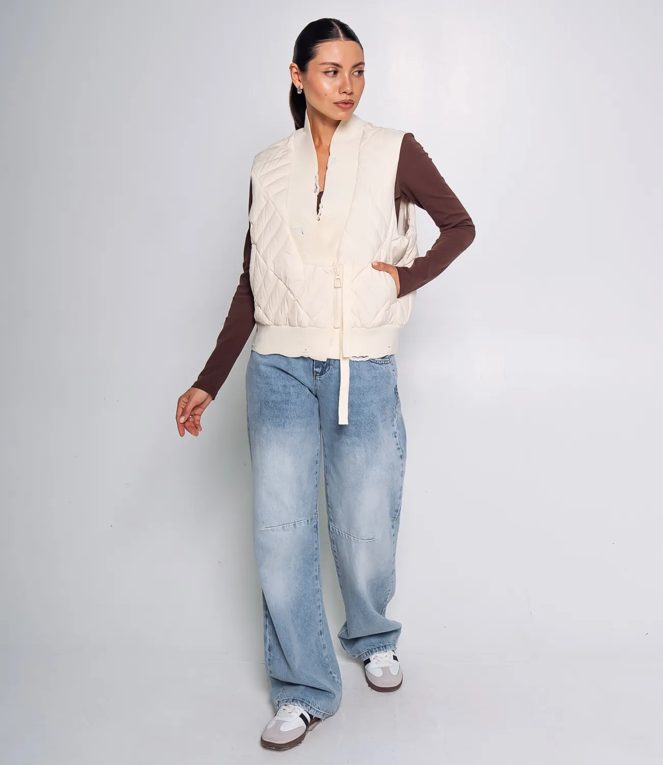 Жилет #КТ8810 (9), кремовый  - фото 4